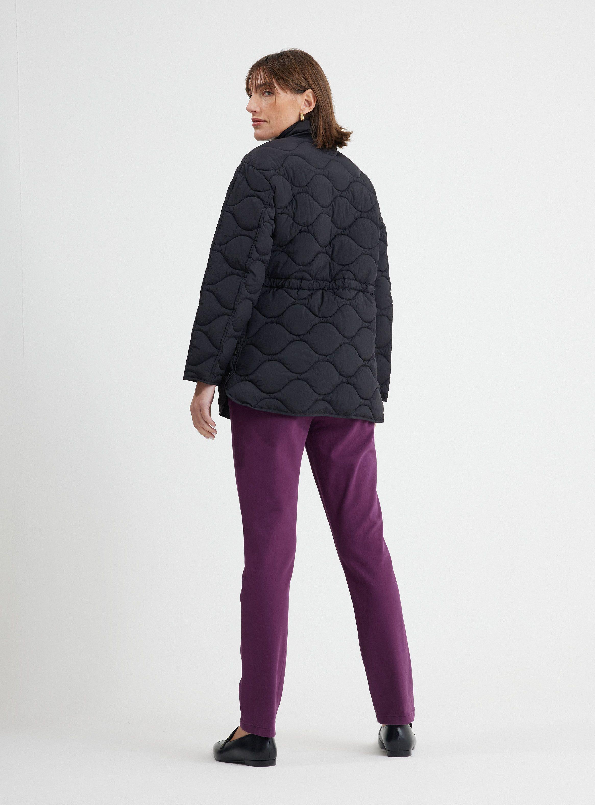 Parka Larga Quilt Cintura Ajustable-5