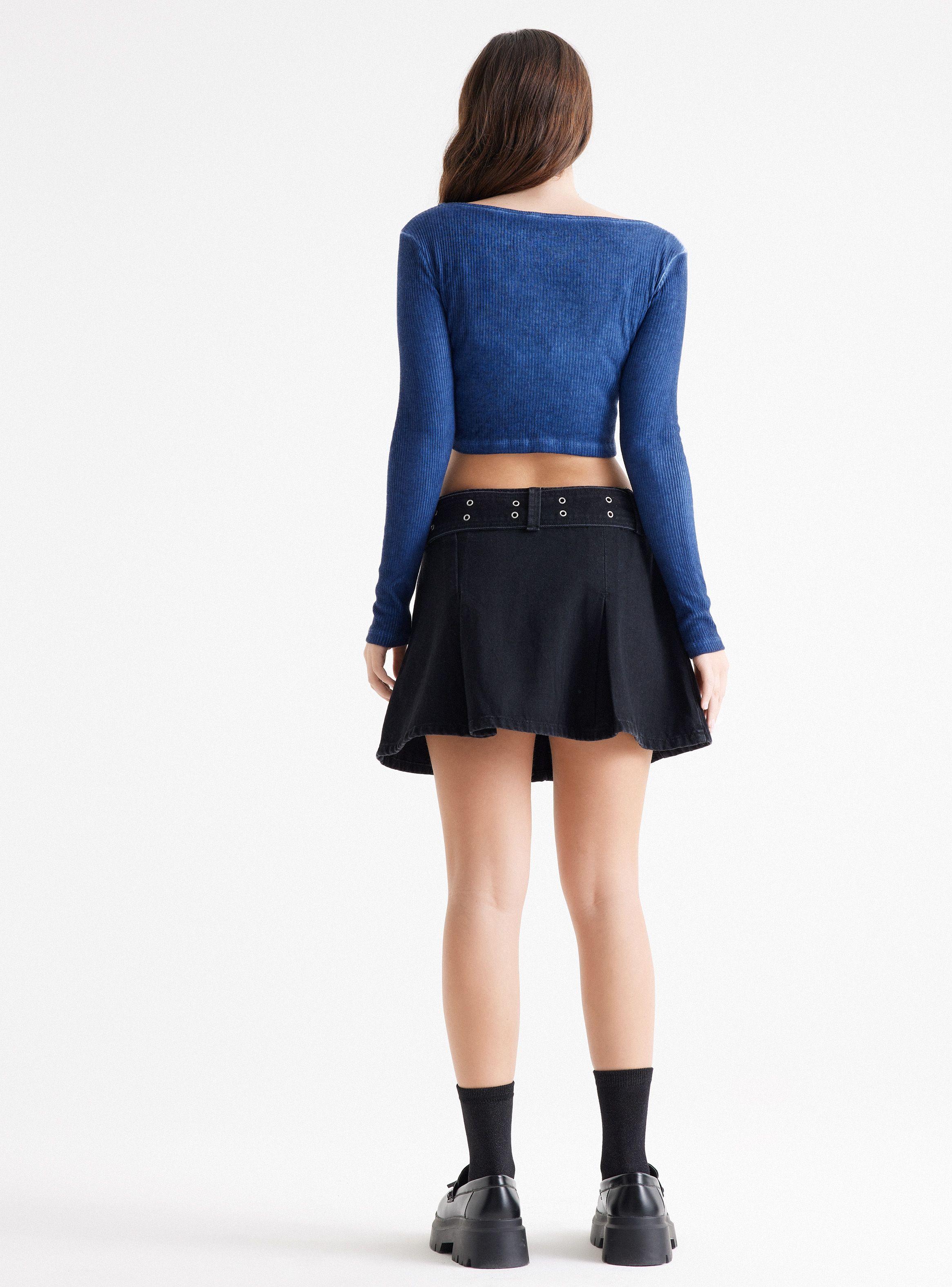 Polera Crop Lavada-5