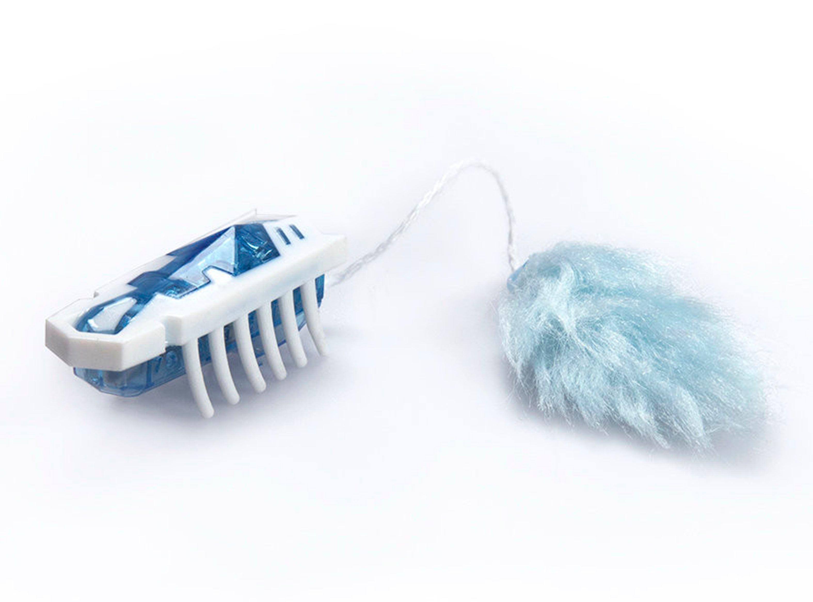 Robot Hexbug Nano para Gatos Blanco y Azul-2