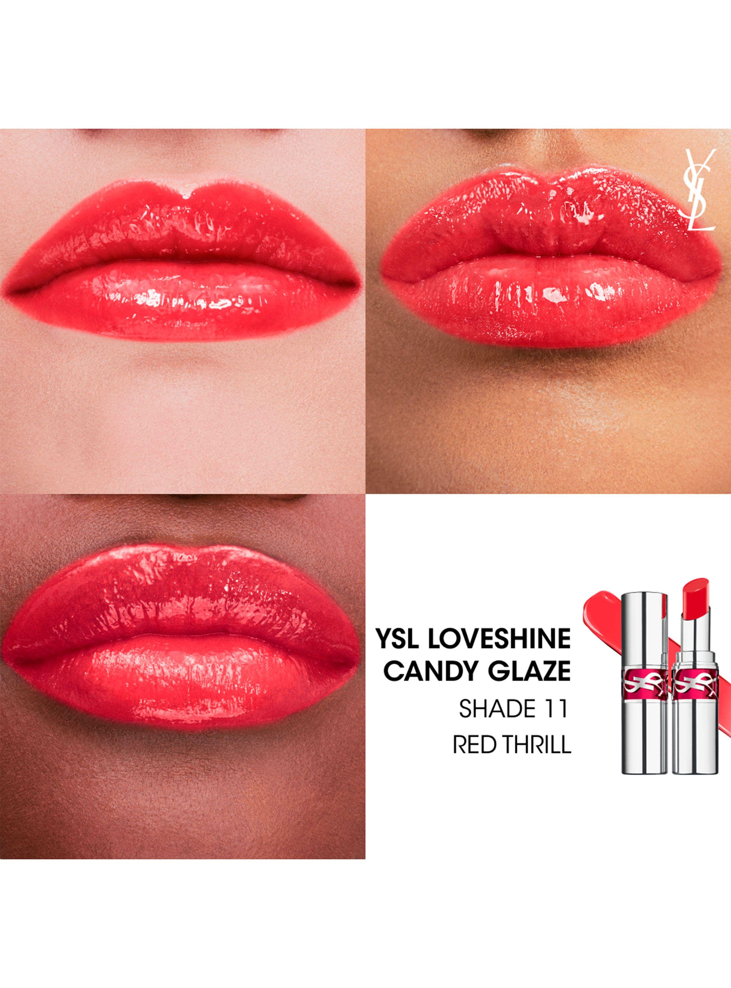 Brillo Labial YSL Loveshine Candy Glaze 11 Red Thrill Yves Saint Laurent-2