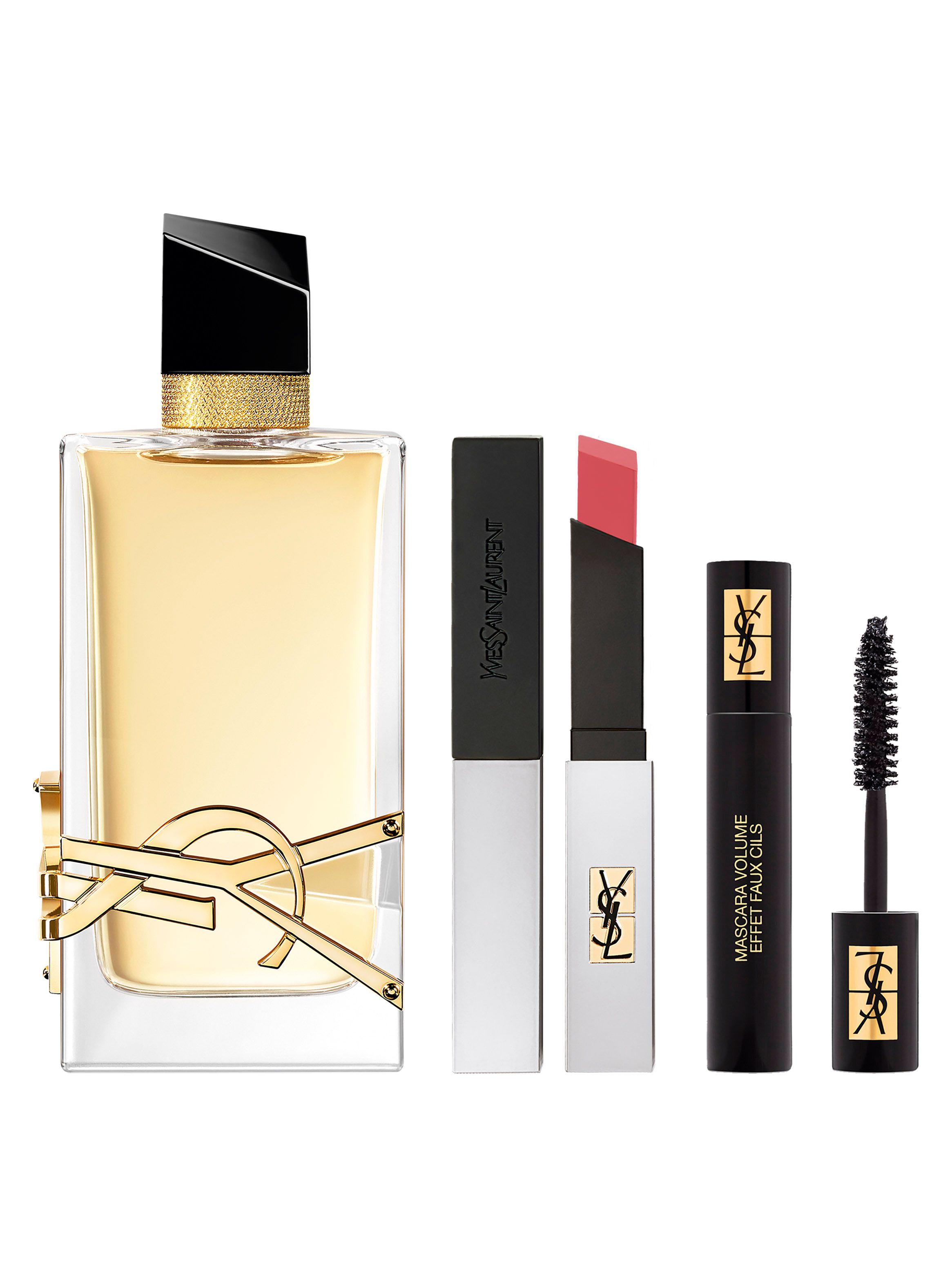 Set Libre EDP 90 ml + Rouge Pur Couture The Slim Sheer Matte 112 + Mini Mascara Volume Effet Faux Cils-0