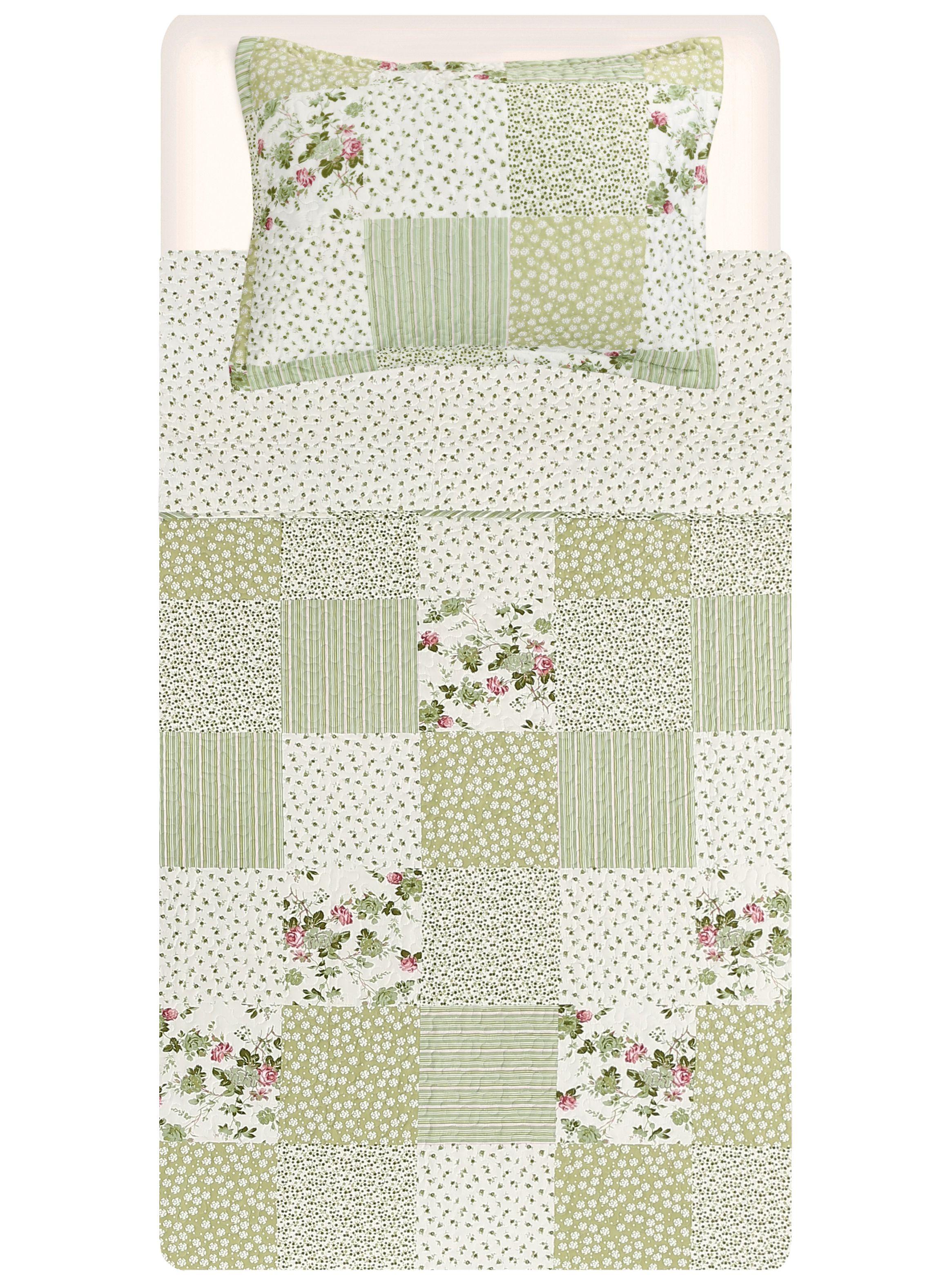 Quilt 1.5 Plazas Romántico Estampado-3
