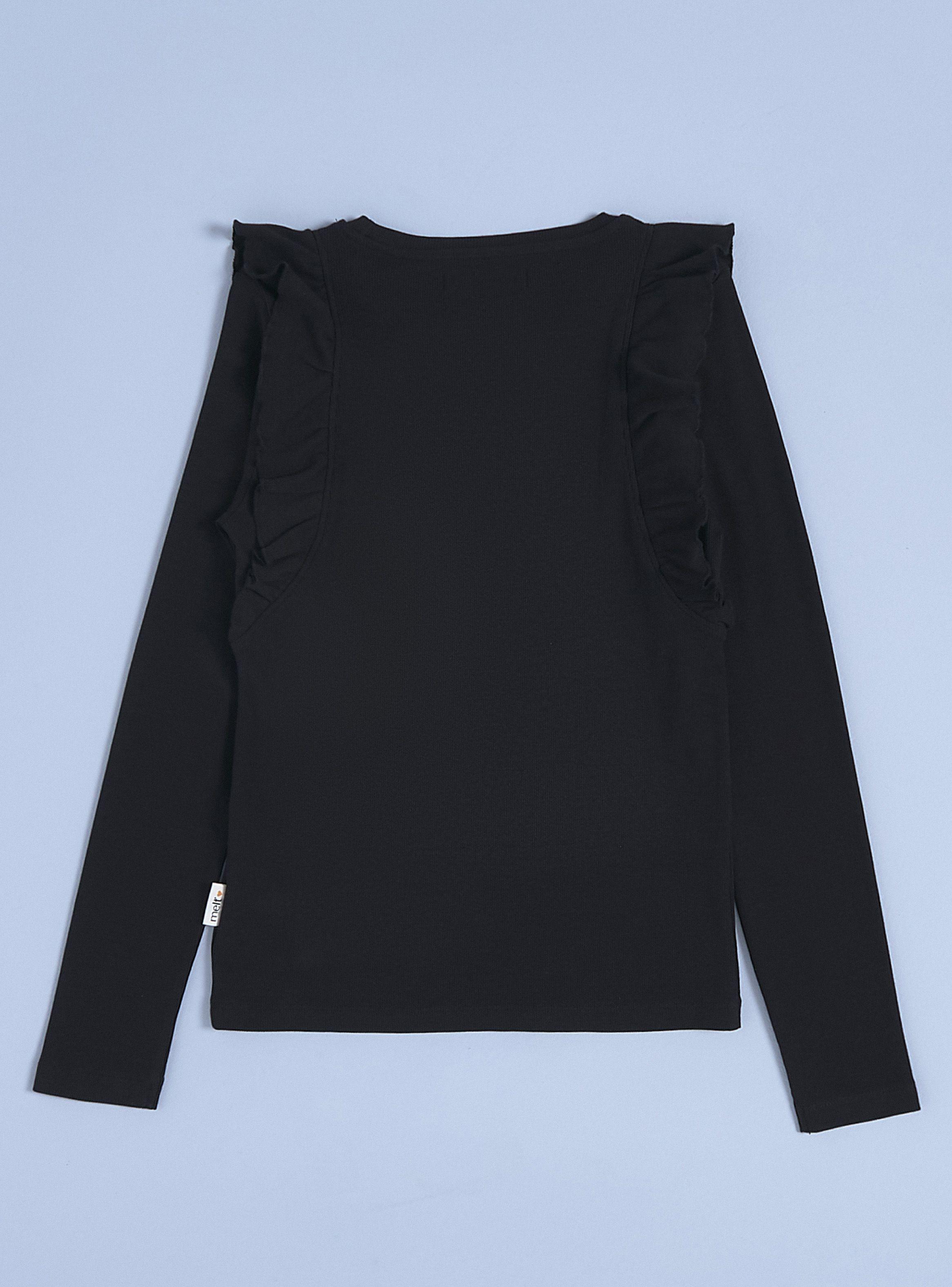 Polera Manga Larga Rib con Vuelos-3