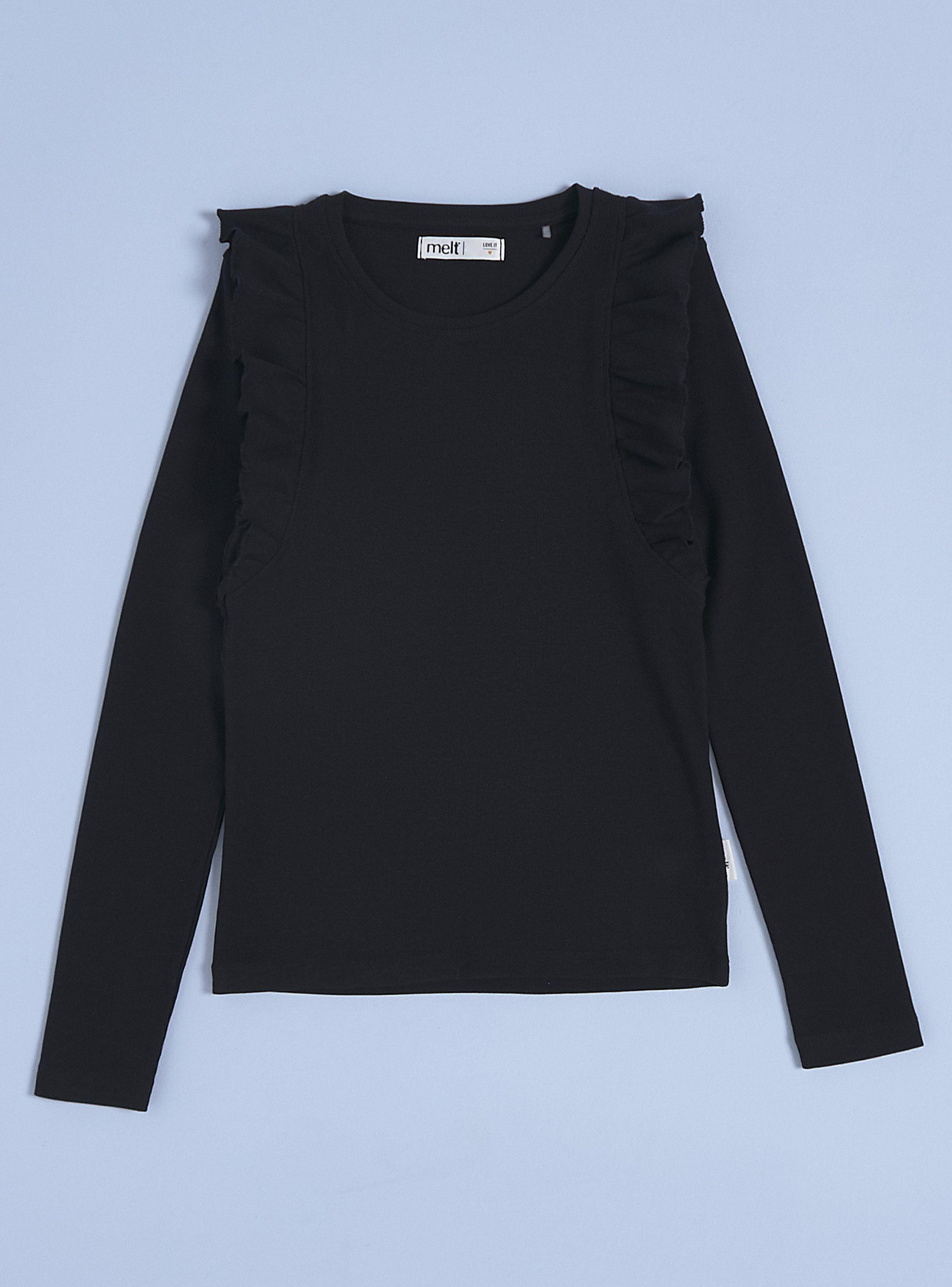 Polera Manga Larga Rib con Vuelos-2