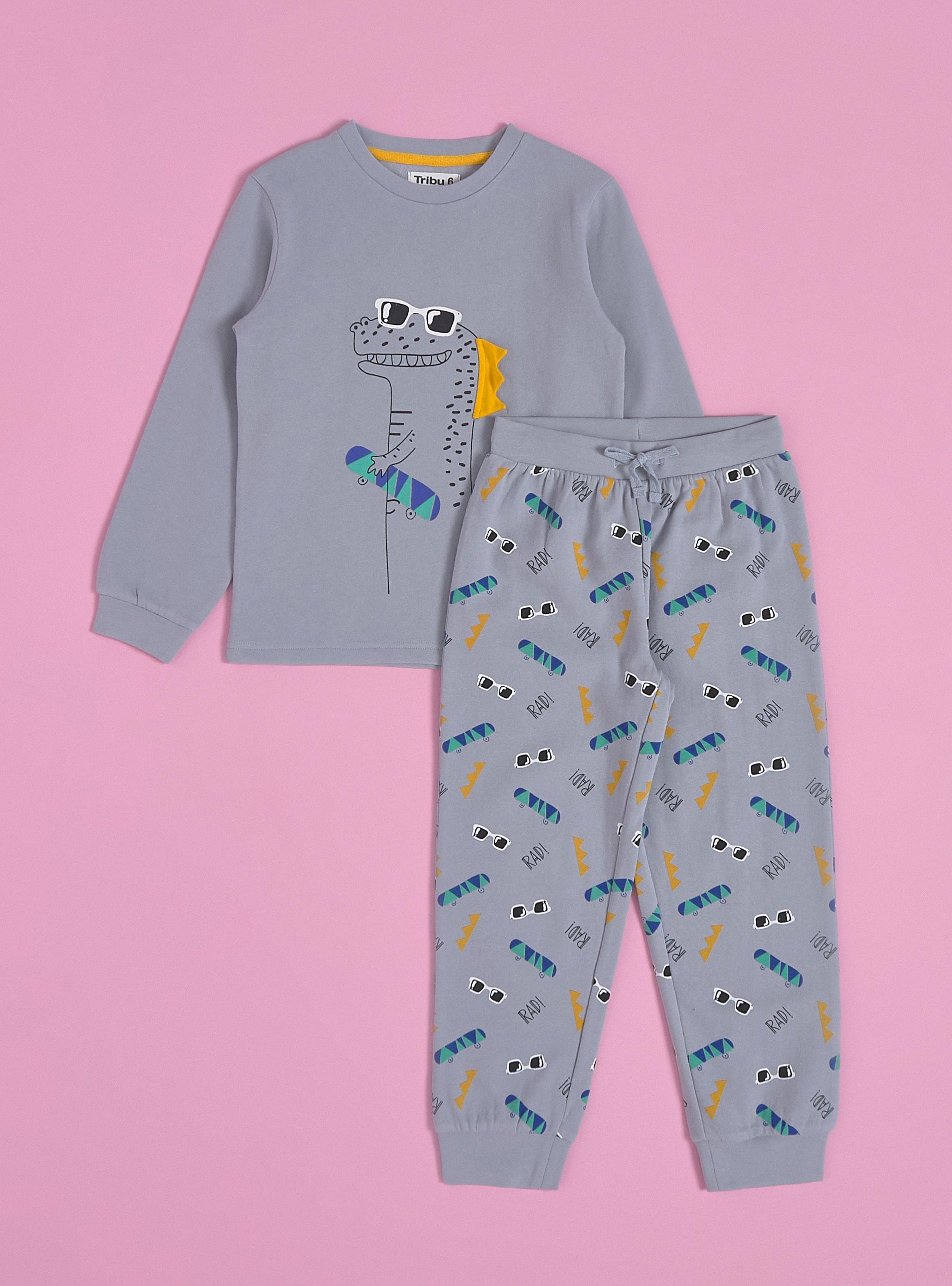 Pijama Estampado Dinosaurio Talla 2 a 8-0