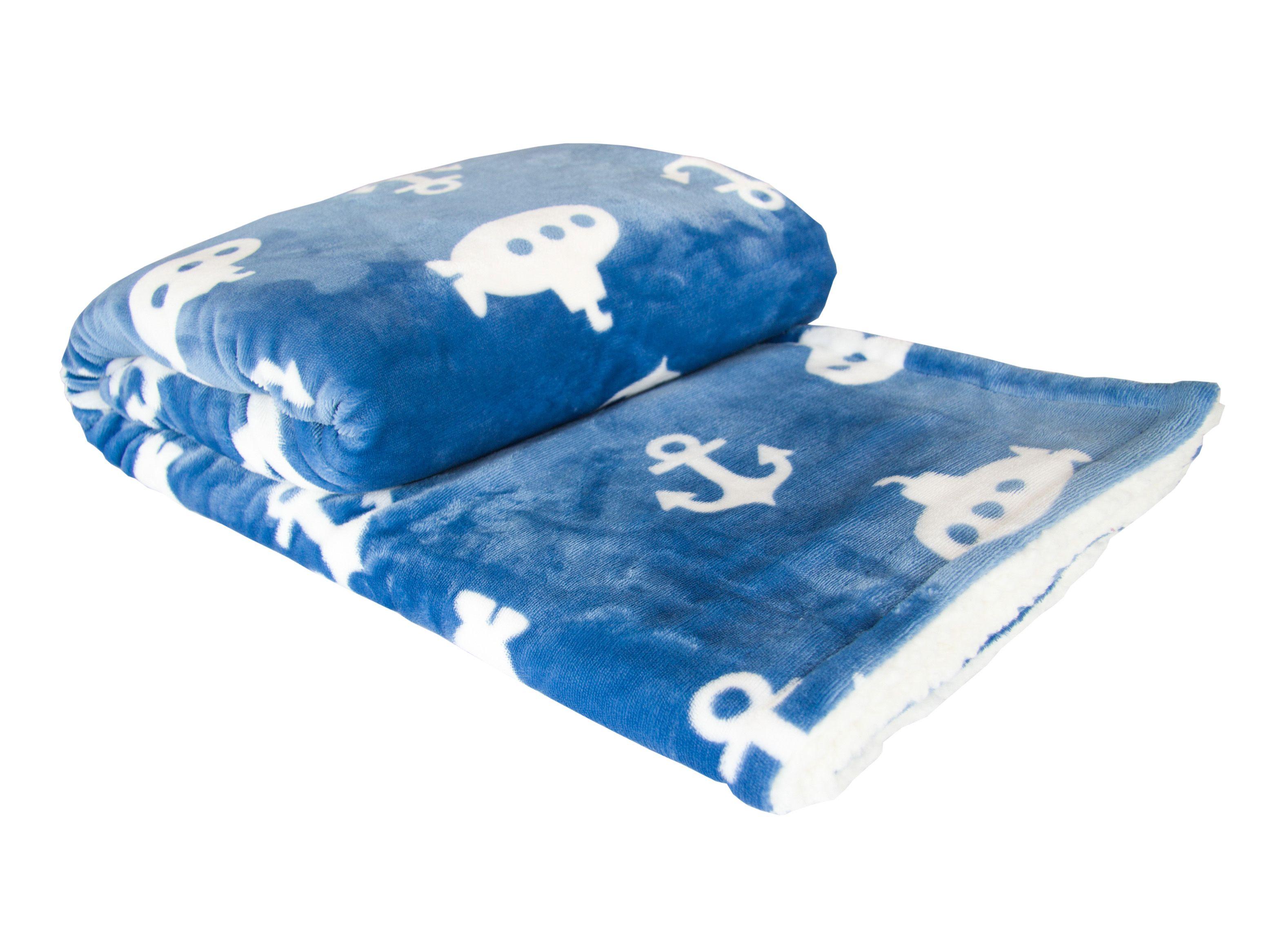 Manta Infantil Sherpa 125 x 150 cm Bicolor-0