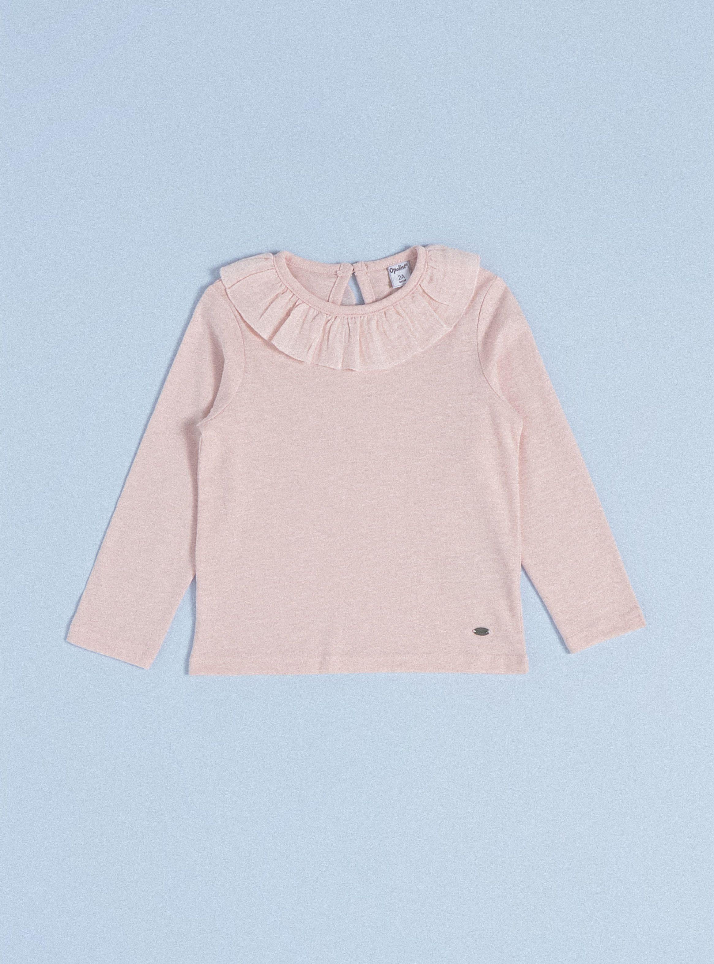 Polera con Cuello Bobo a Tono en Otra Tela-0
