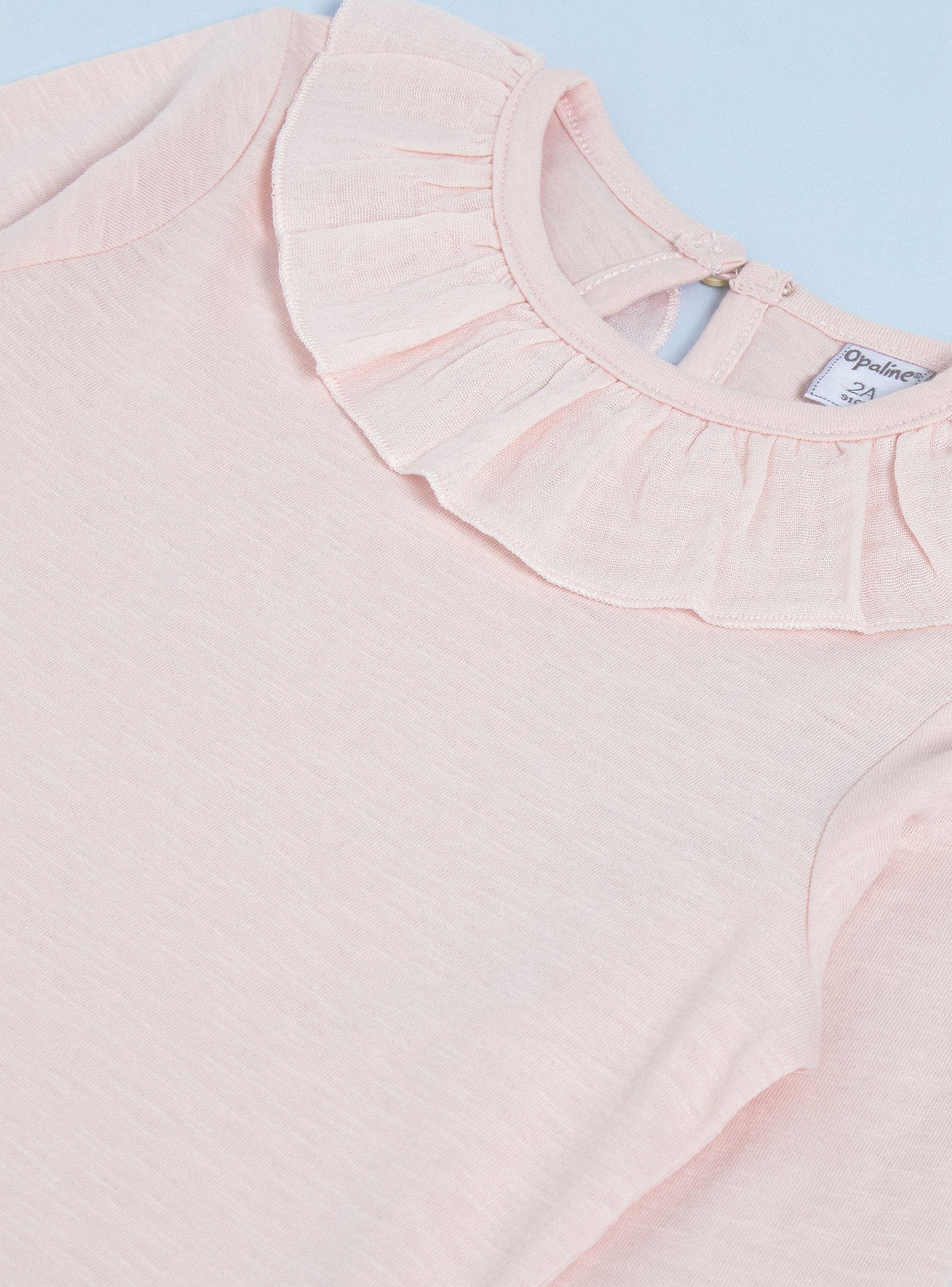 Polera con Cuello Bobo a Tono en Otra Tela-2