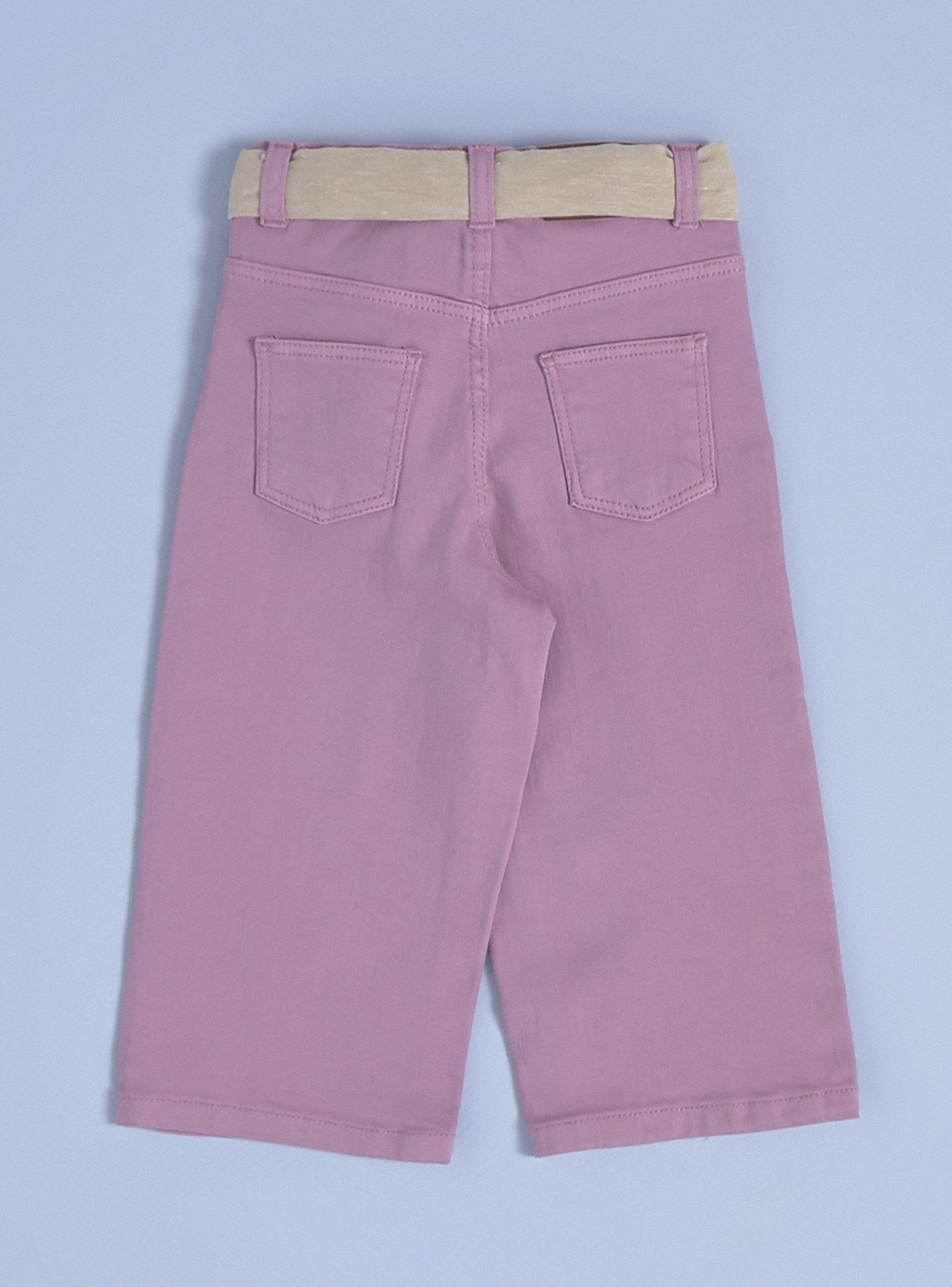 Pantalón con Cinturón de Lino Algodón-1
