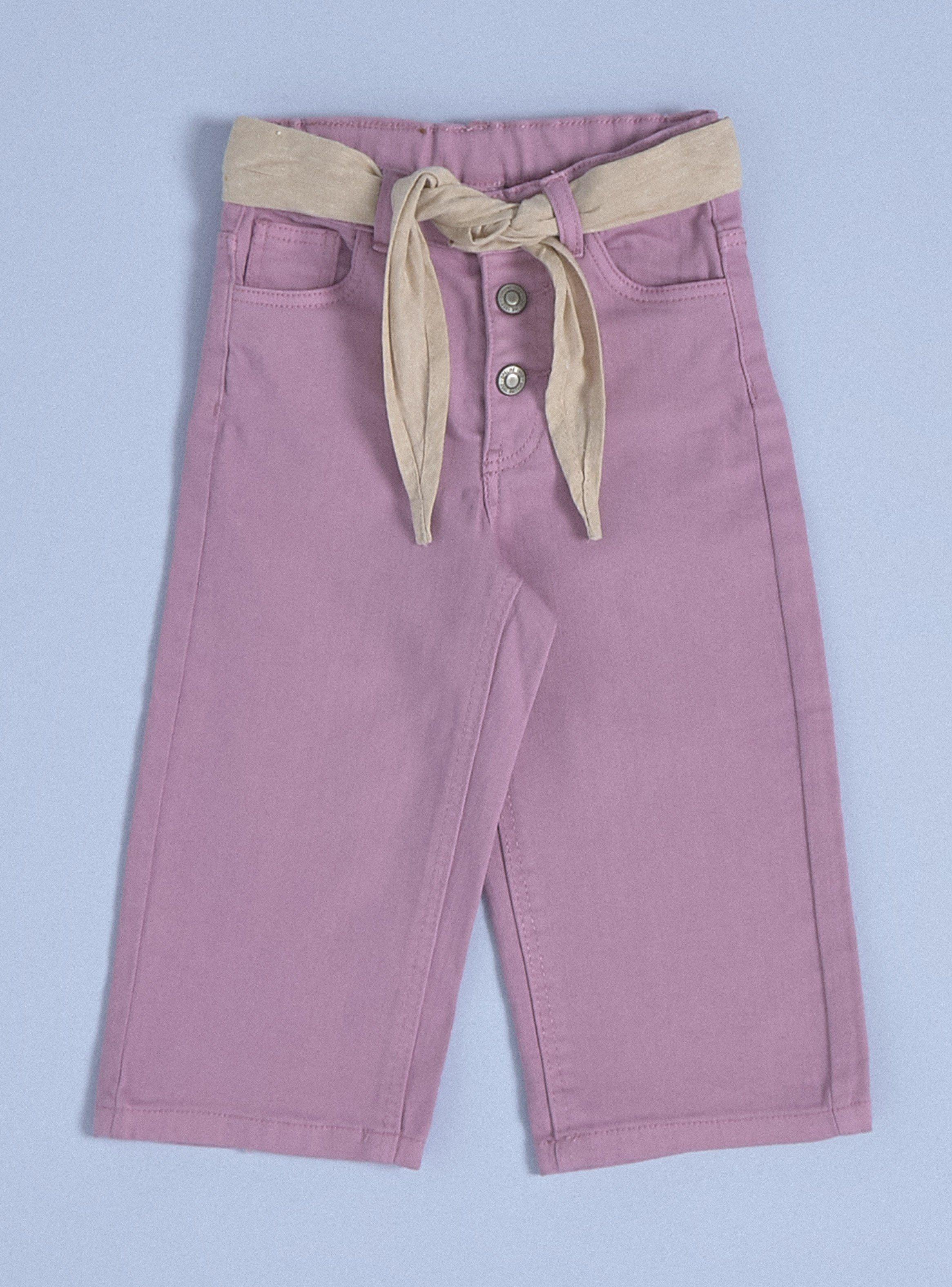 Pantalón con Cinturón de Lino Algodón-0