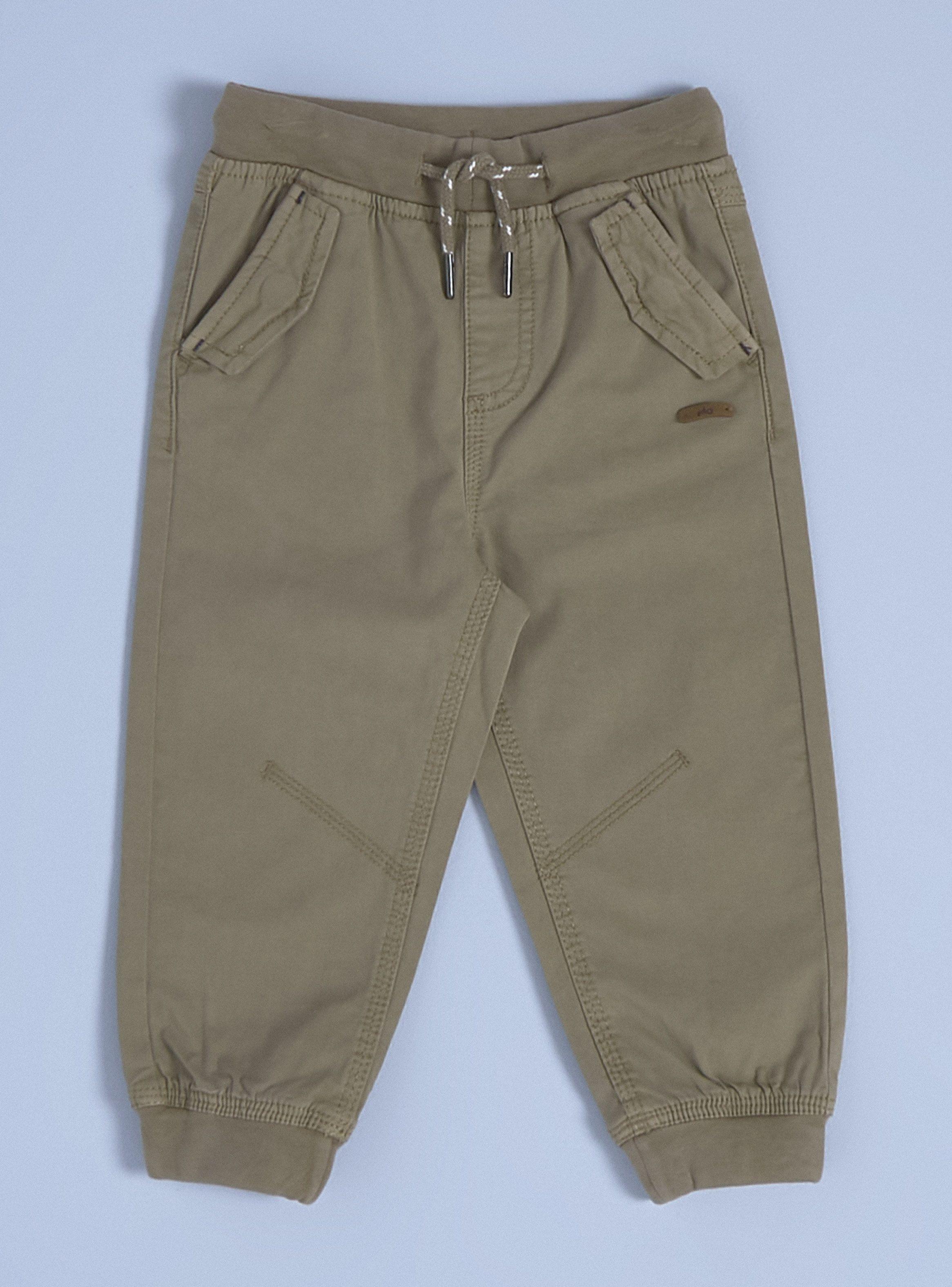 Pantalón Teñido en Prenda con Cintura de Rib-0