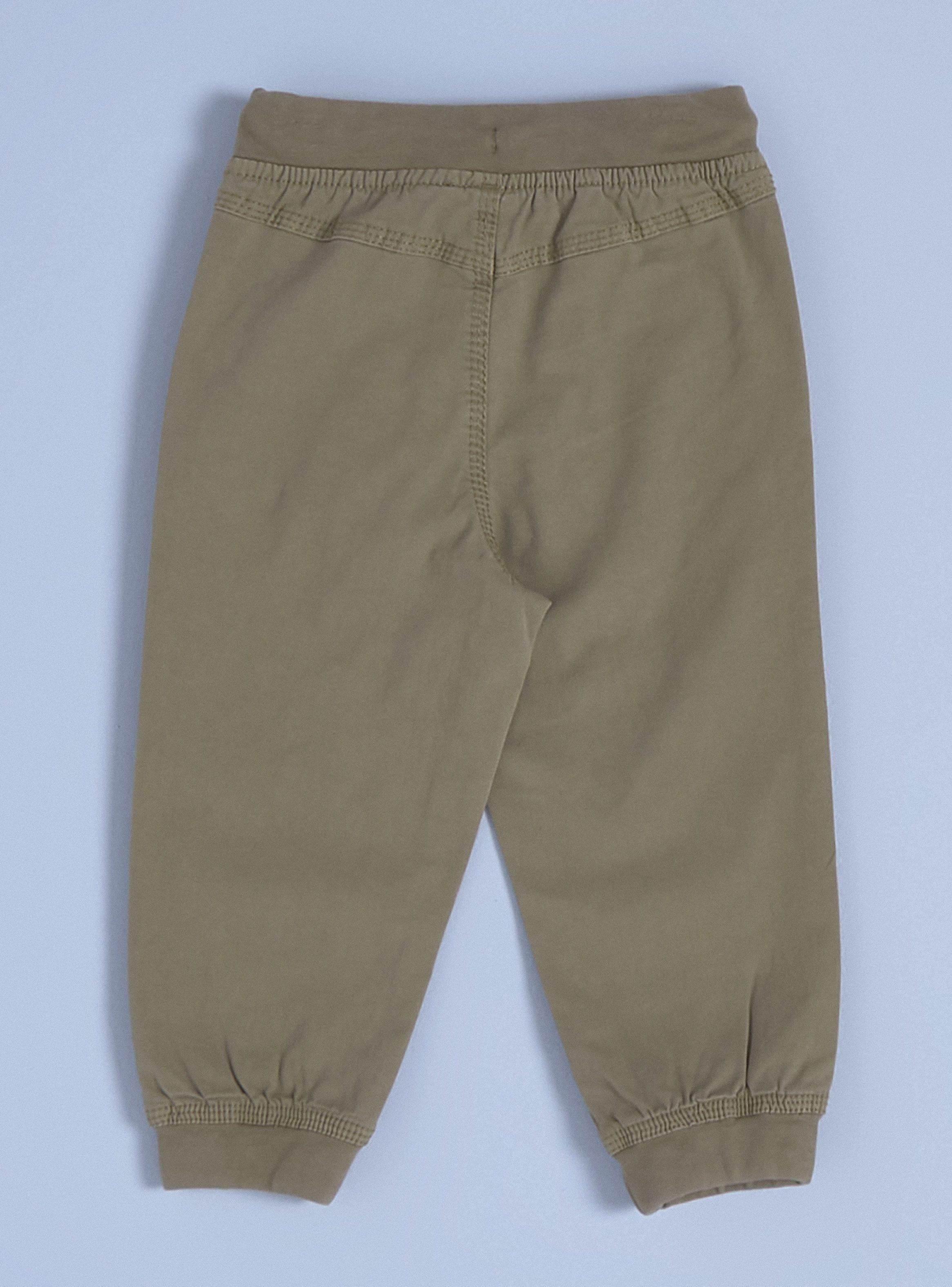 Pantalón Teñido en Prenda con Cintura de Rib-1