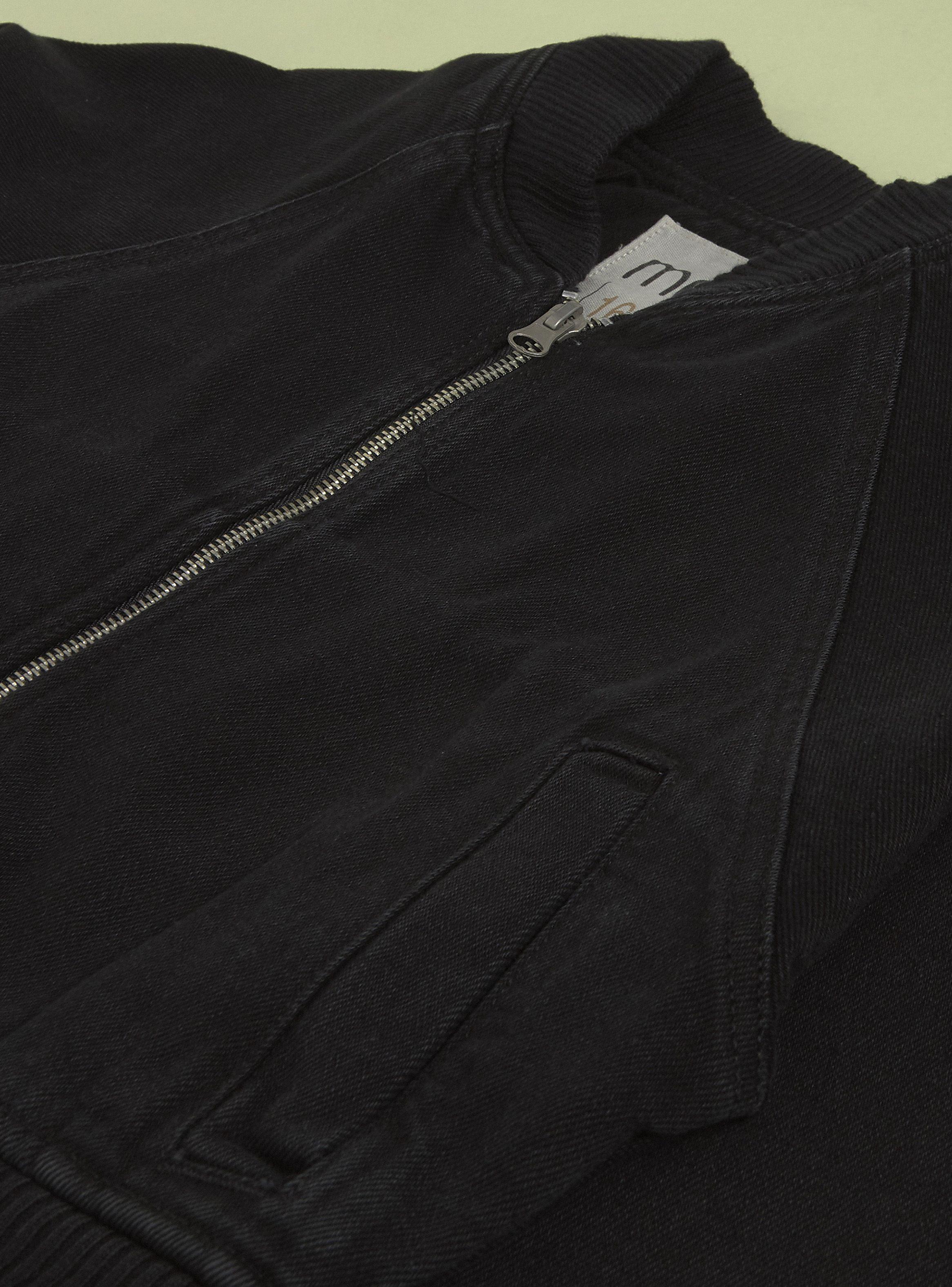 Chaqueta Denim Crop con Cierre-4
