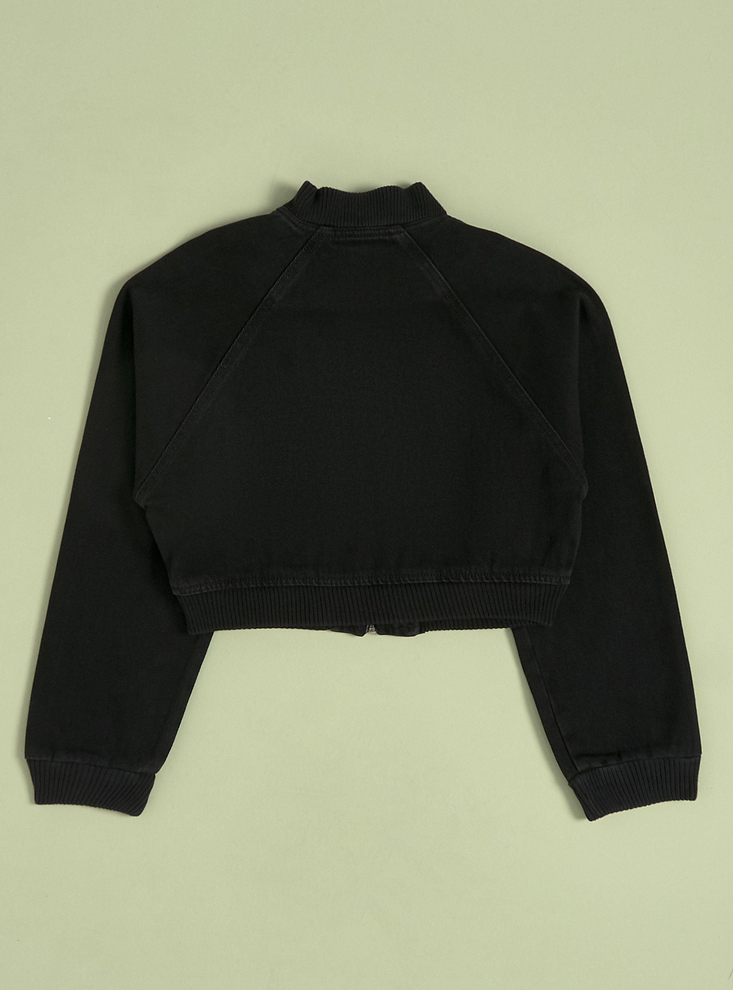 Chaqueta Denim Crop con Cierre-3