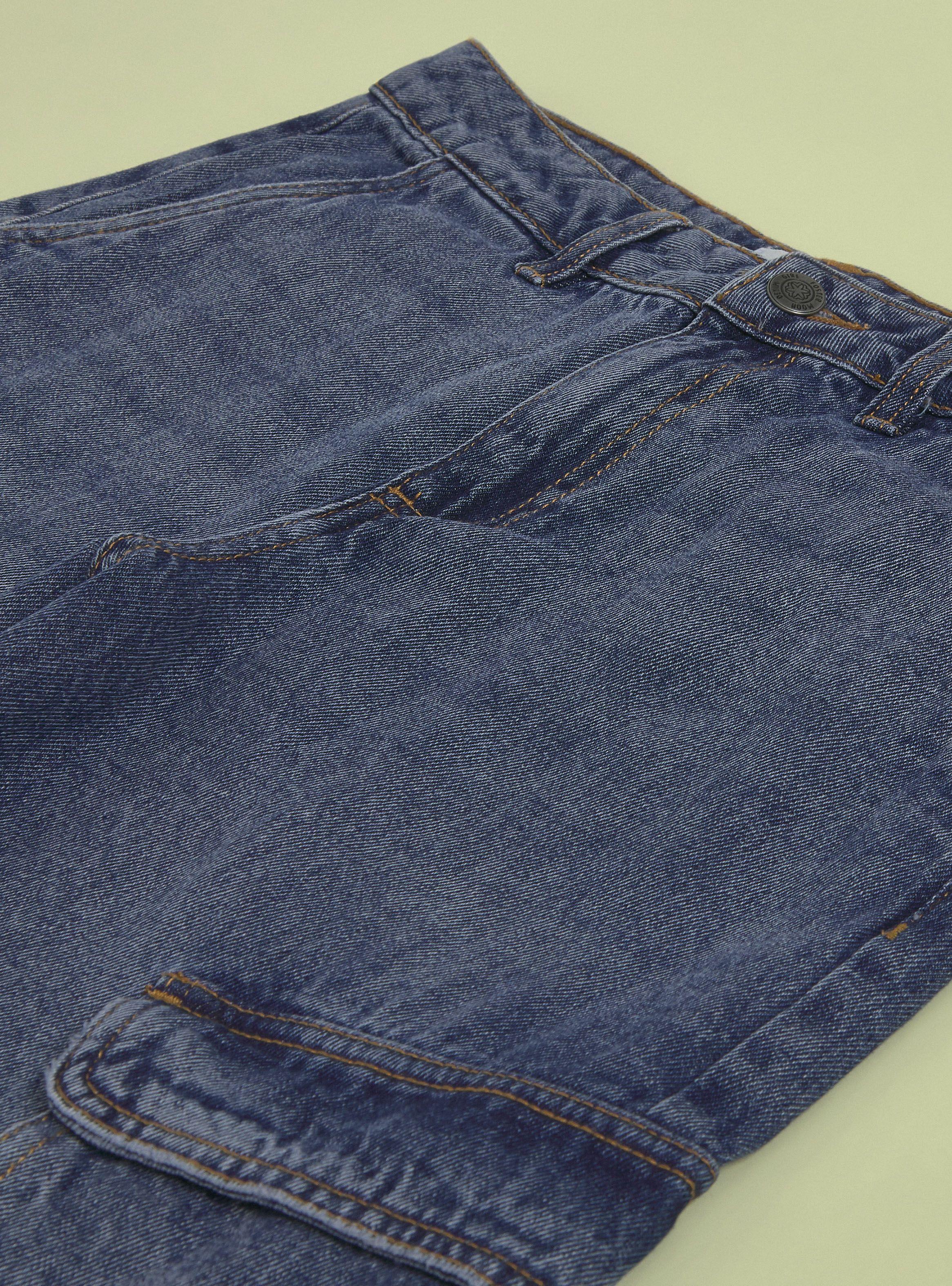 Jeans Wide Leg Cargo-3