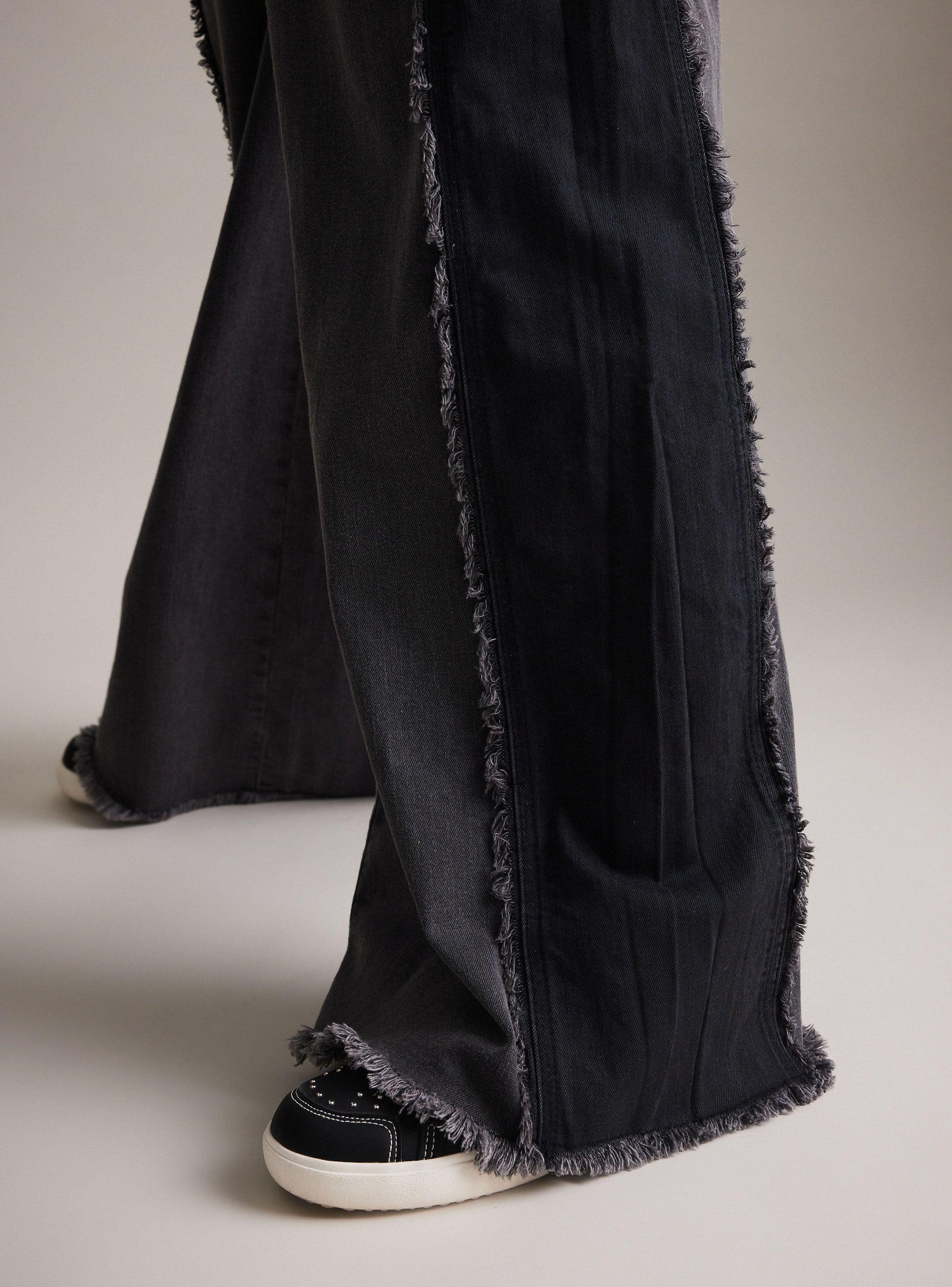 Jeans Wide Leg Bi Color-1