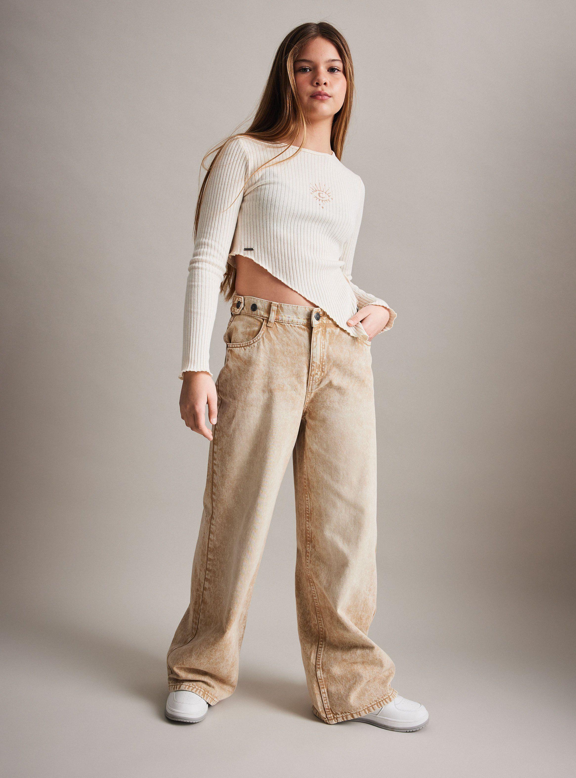 Jeans Wide Leg Denim Lavado-0