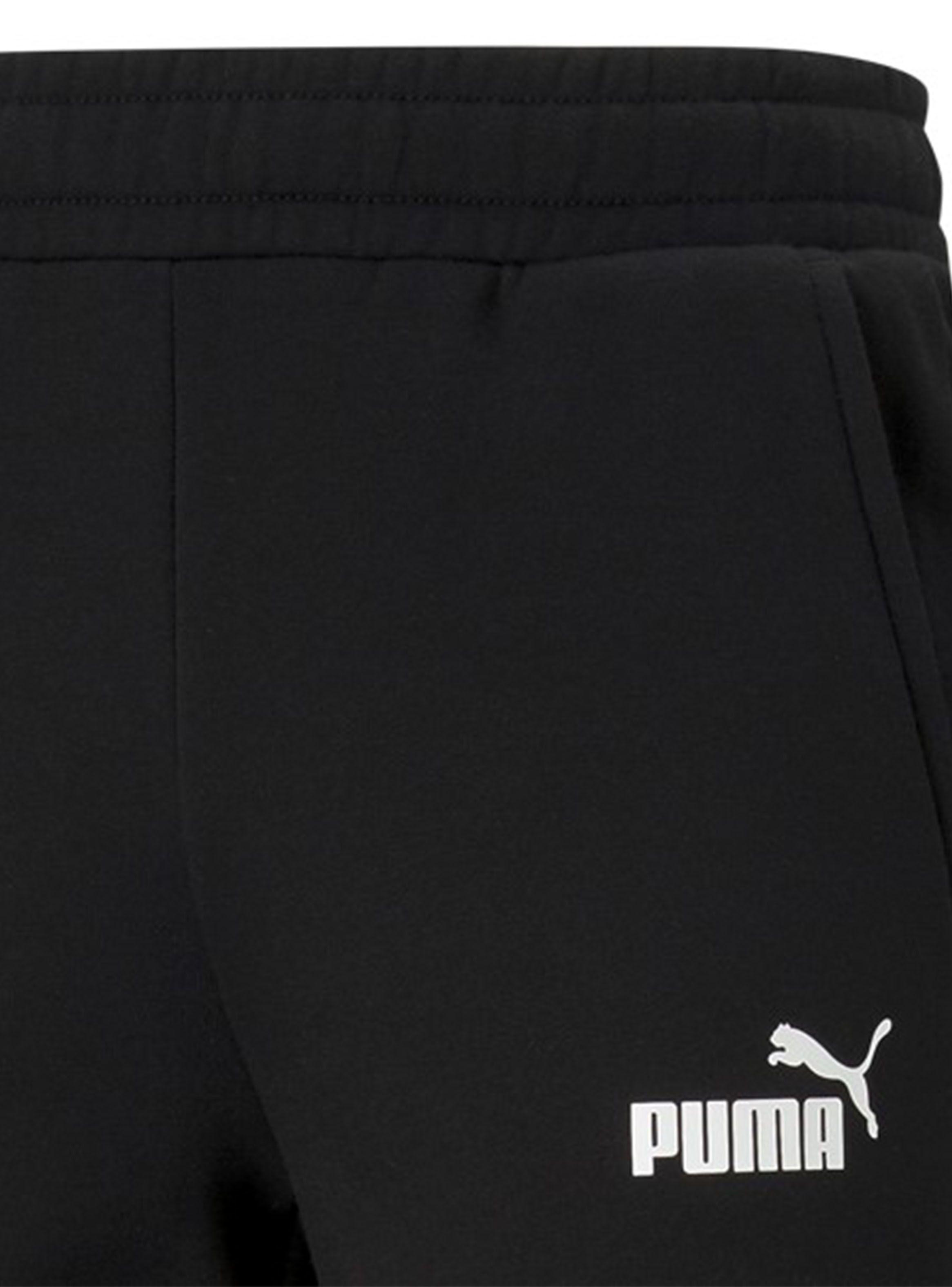 Pantalón Puma Ess Logo Pants FL op Negro Hombre-4