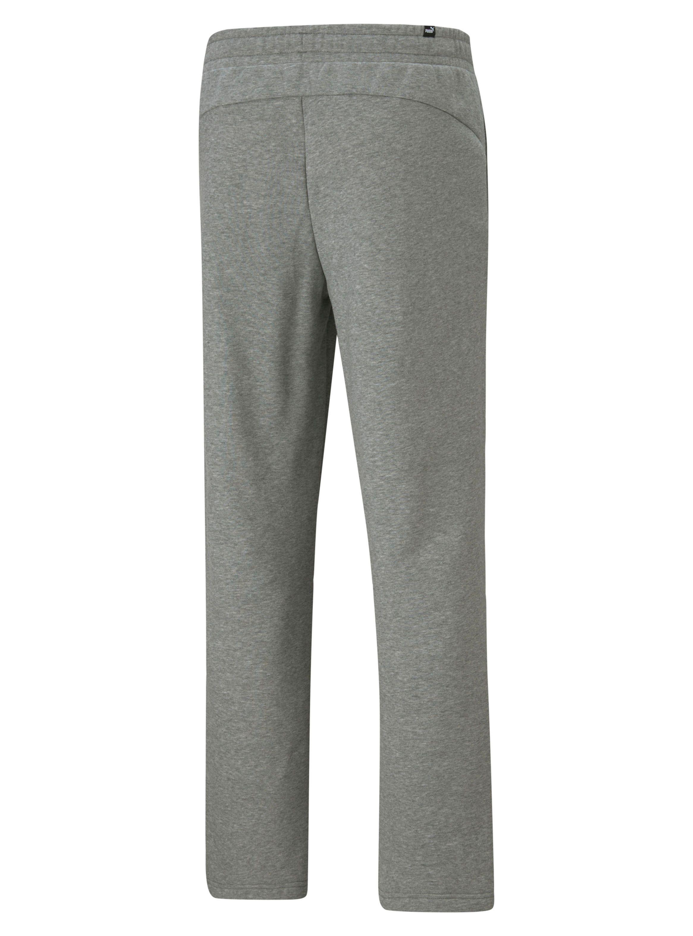 Pantalón Puma Ess Logo Pants FL op Gris Hombre-4