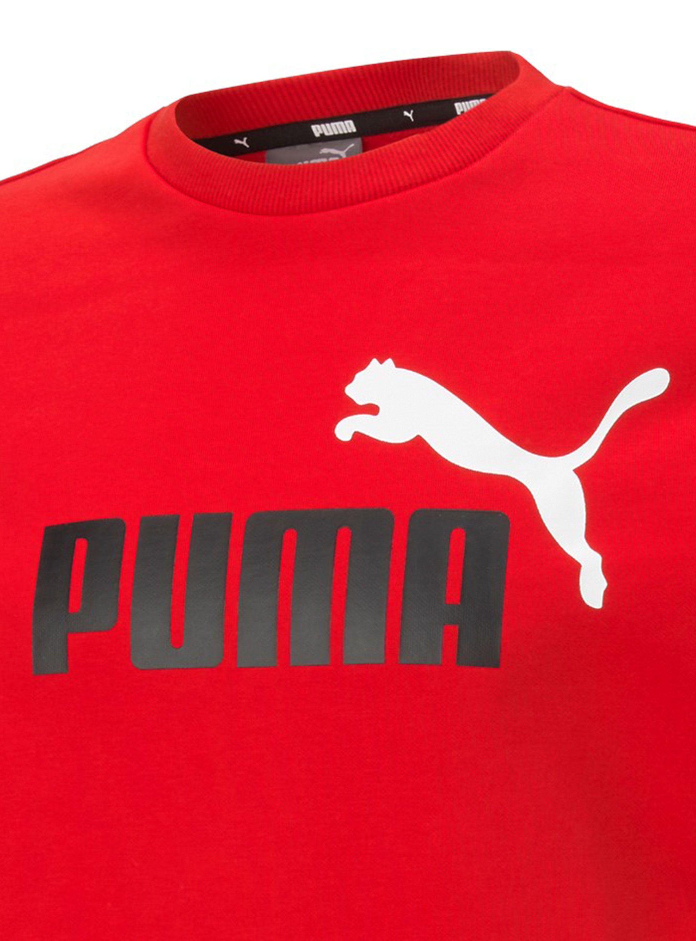 Polerón Puma Ess+ 2 Col Big Logo Crew Fl Rojo Hombre-1