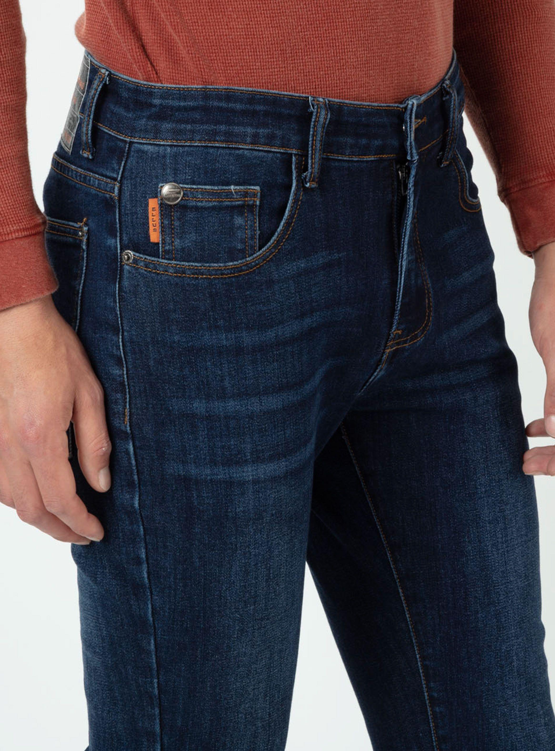 Jeans Skinny Tiro Medio Dark Vip-2