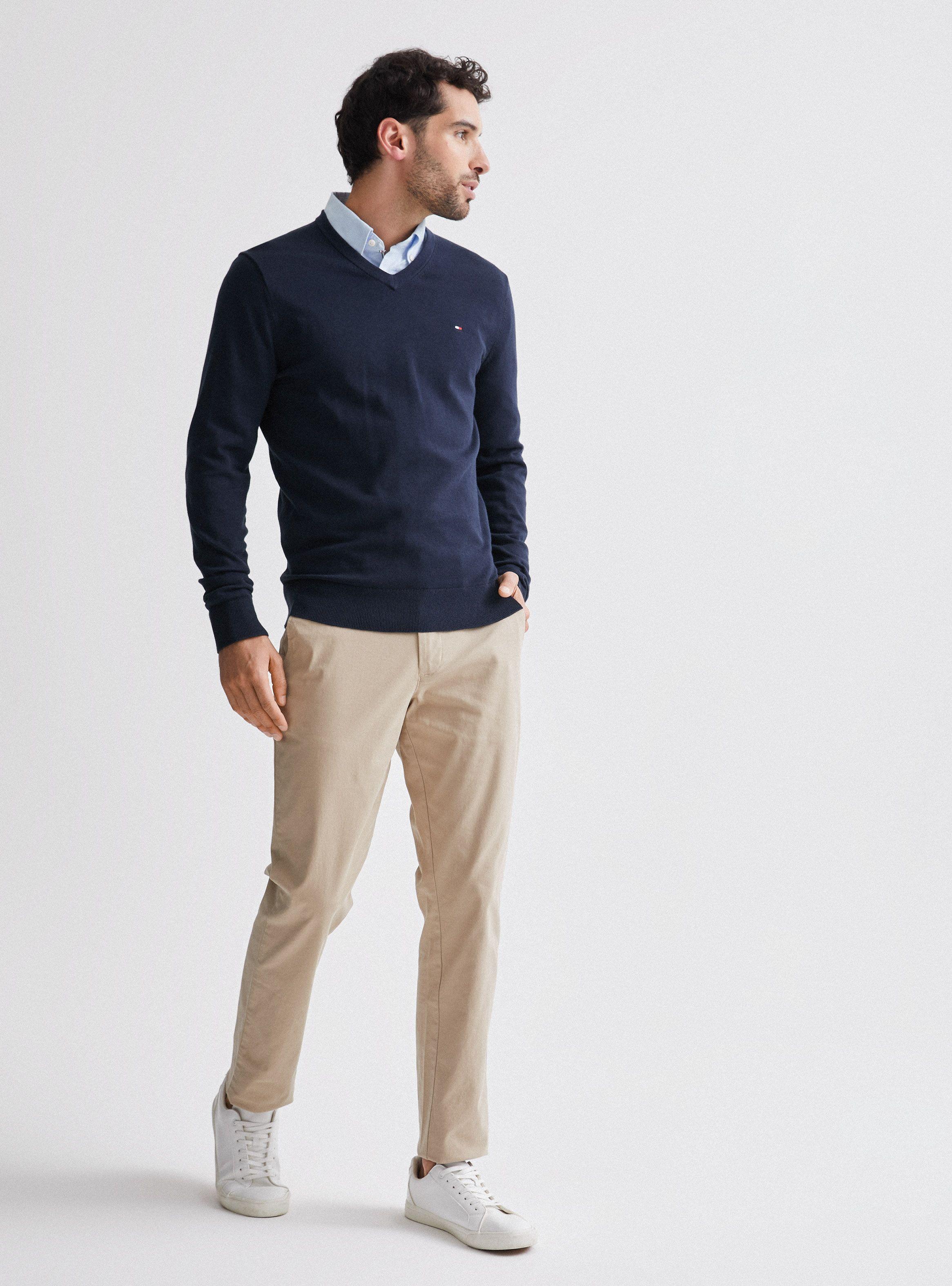 Sweater Regular Fit Cuello V-4