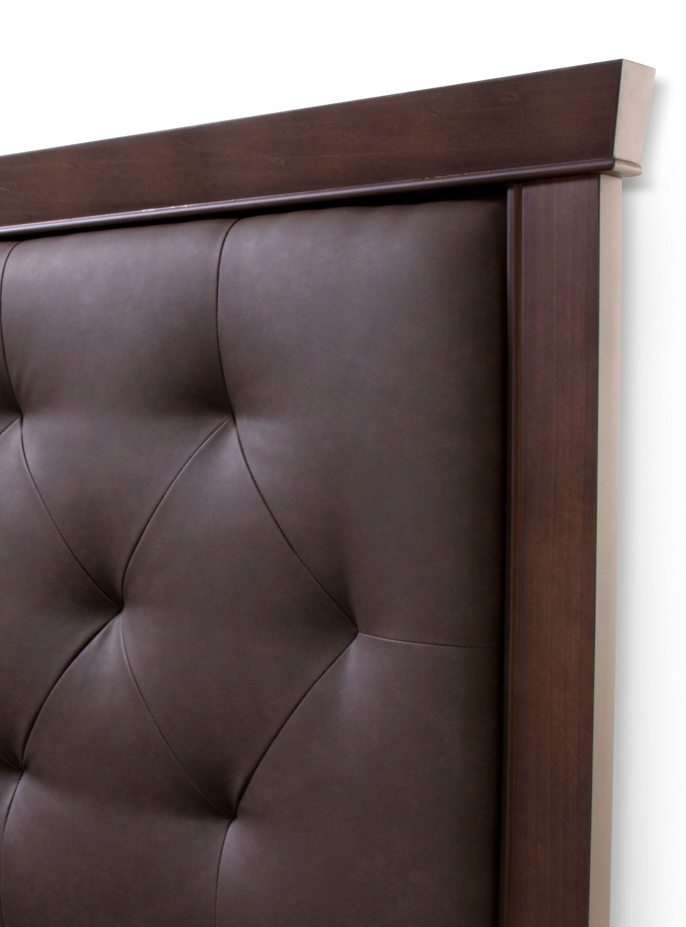 Set Muebles Respaldo King + Velador Brera Marrón-2