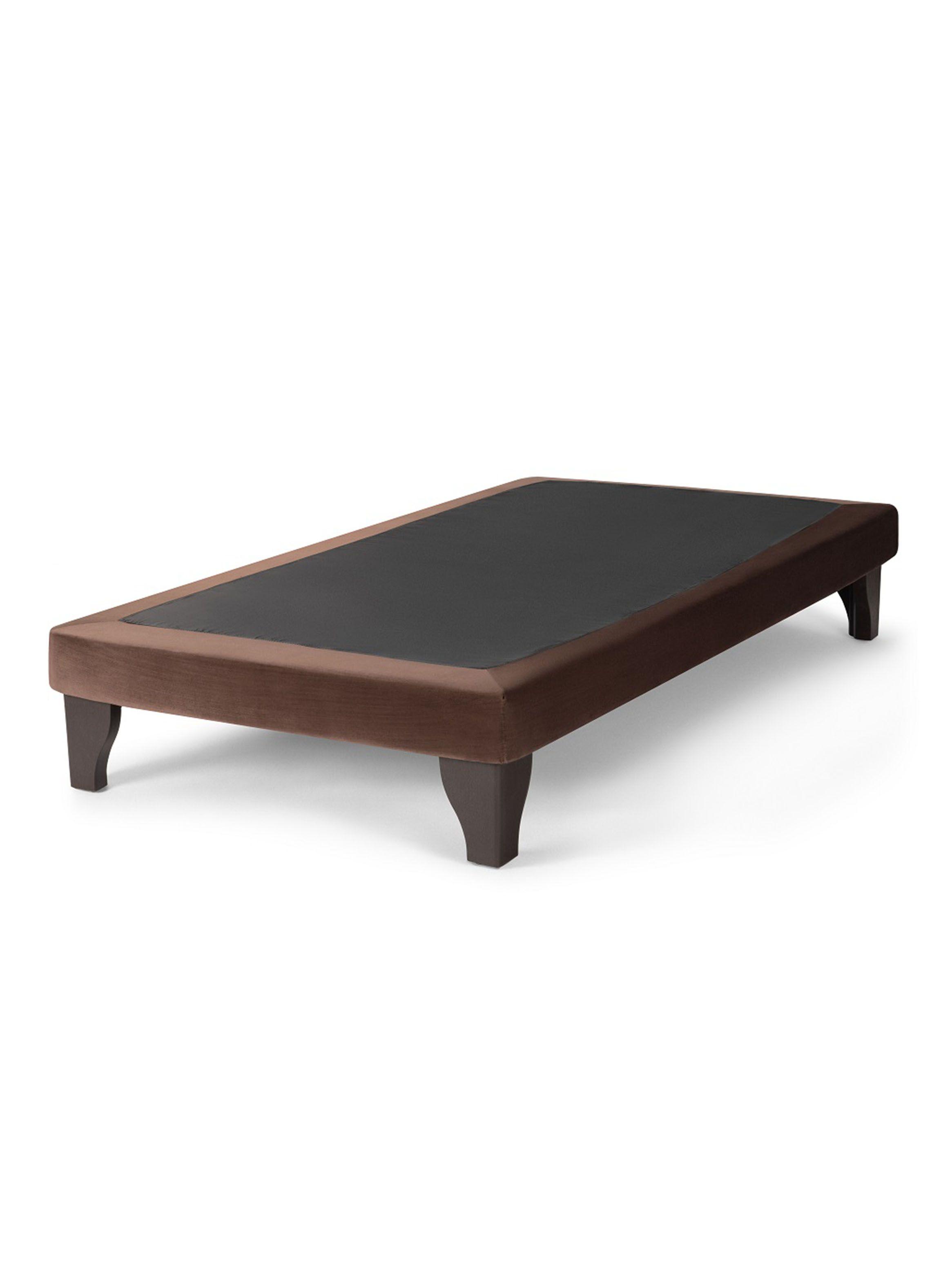 Base Cama Europea Felpa Chocolate 1.5 Plazas-0