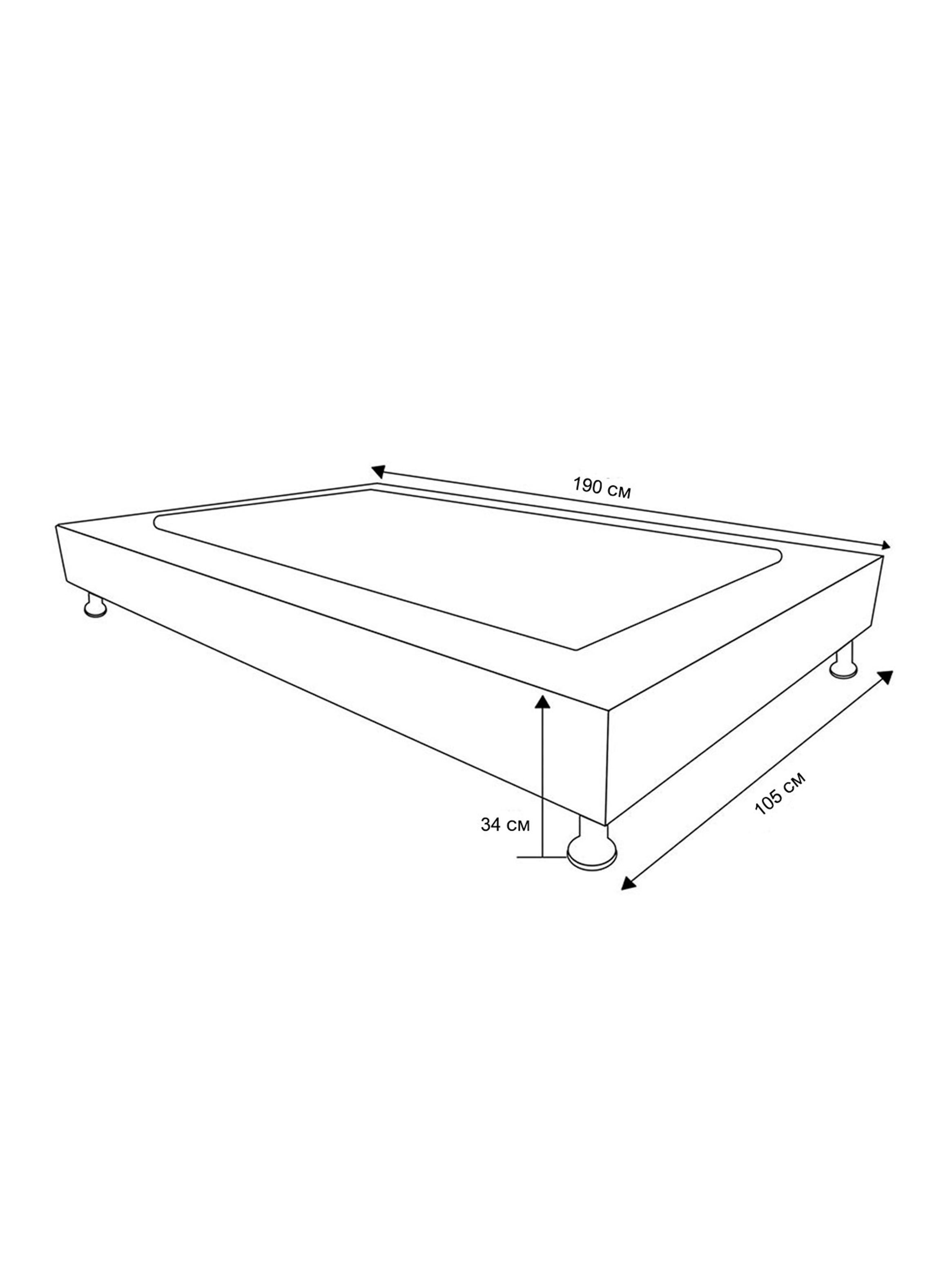Base Cama Europea Felpa Chocolate 1.5 Plazas-1
