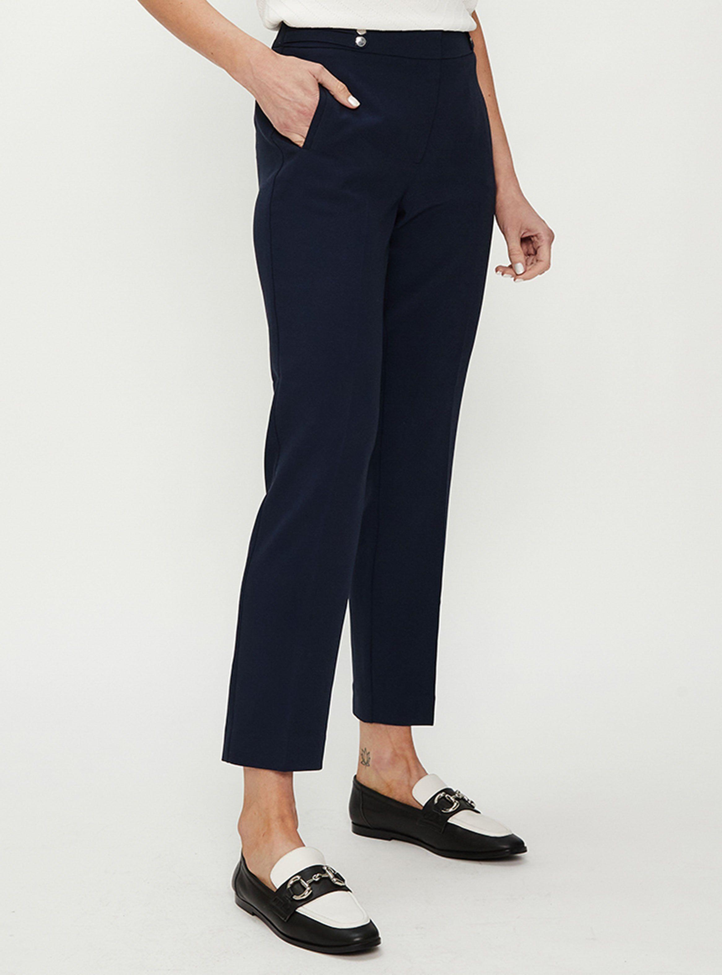 Pantalón Semi Pitillo con Broches Decorativos-2