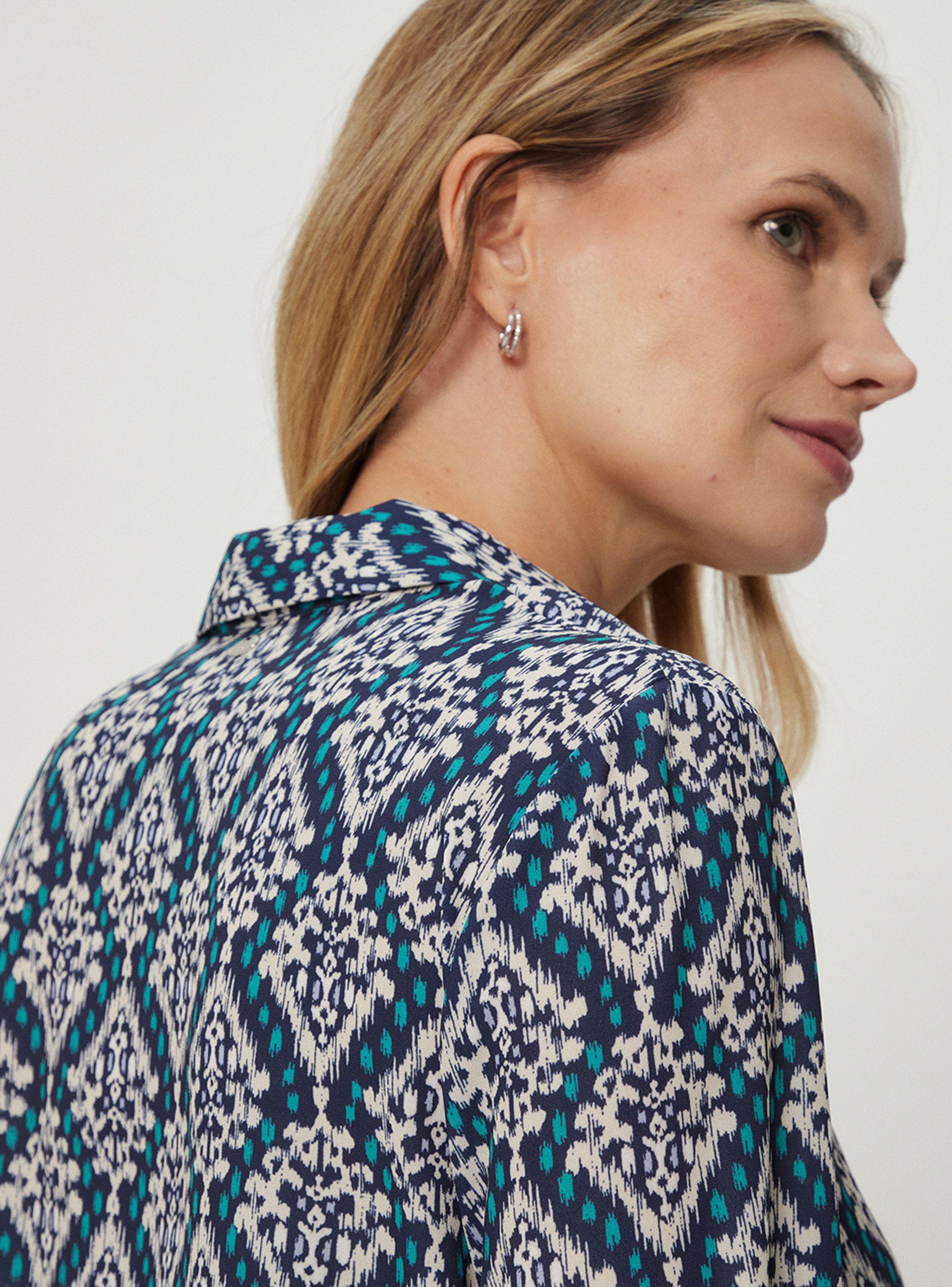 Blusa Camisera Estampada Nailon-1