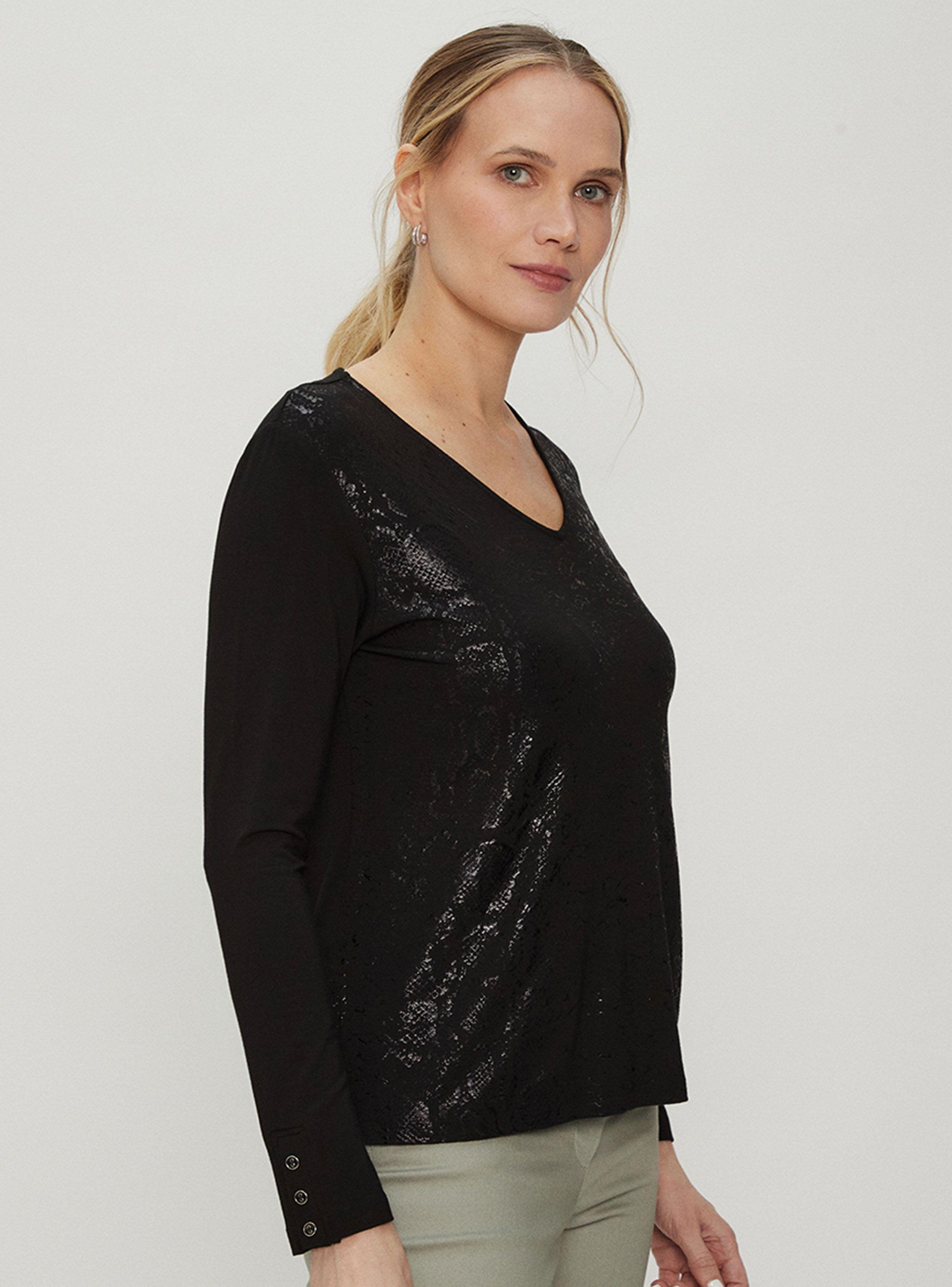 Polera Con Efecto De Animal Print Nailon-2