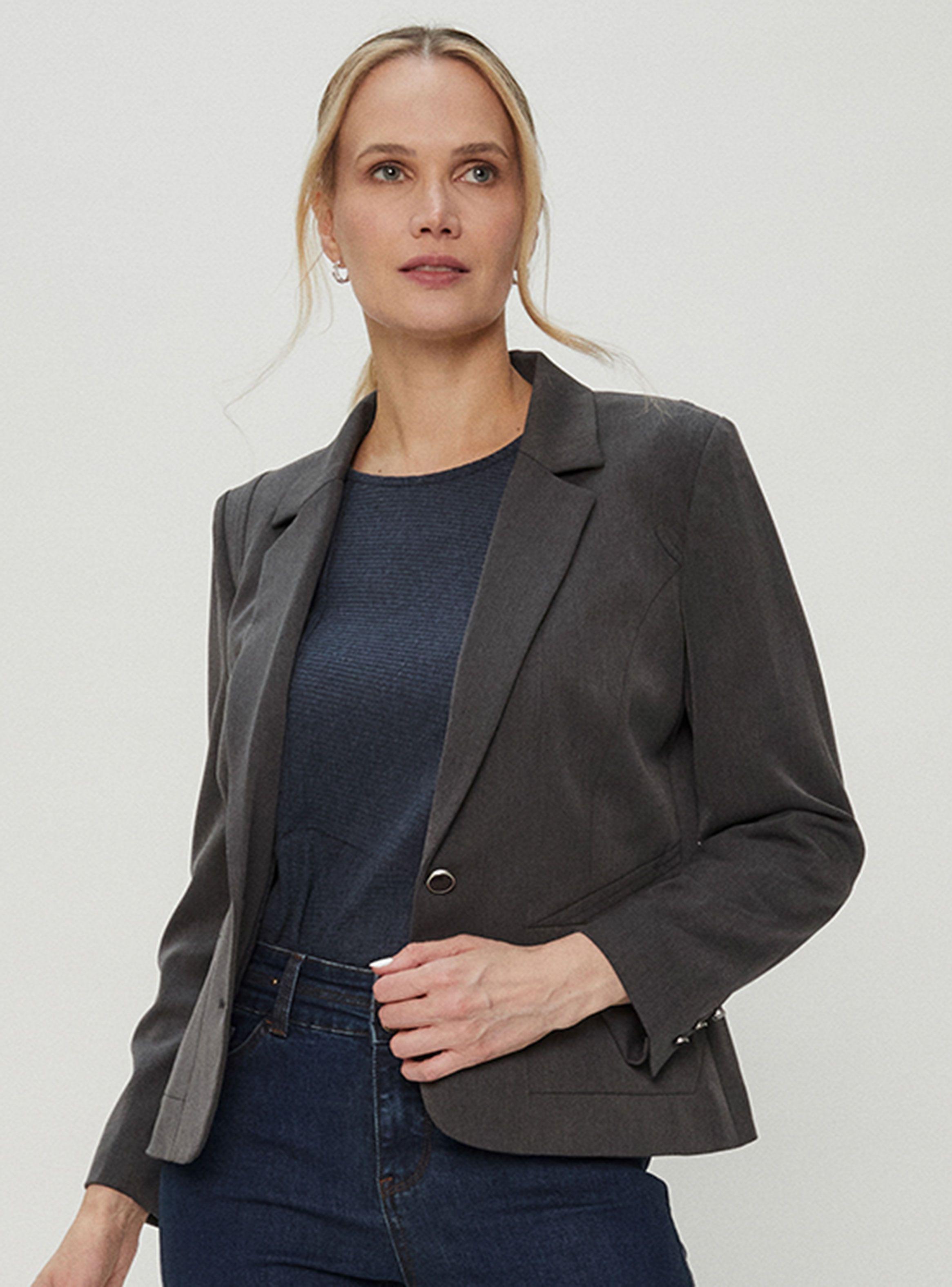 Blazer Abotonado Nailon-0