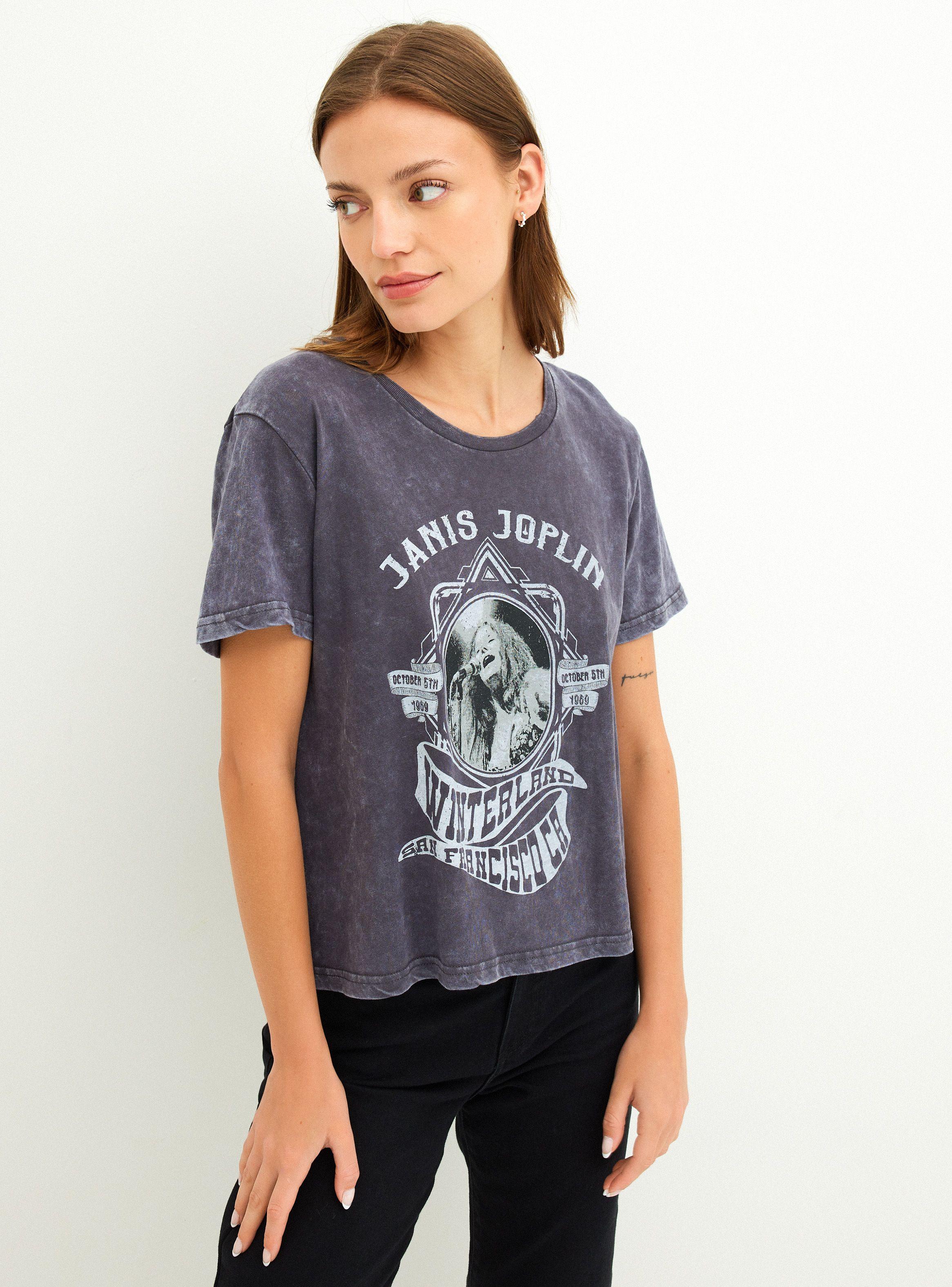 Polera lavadav Licencias Janis Joplin-0