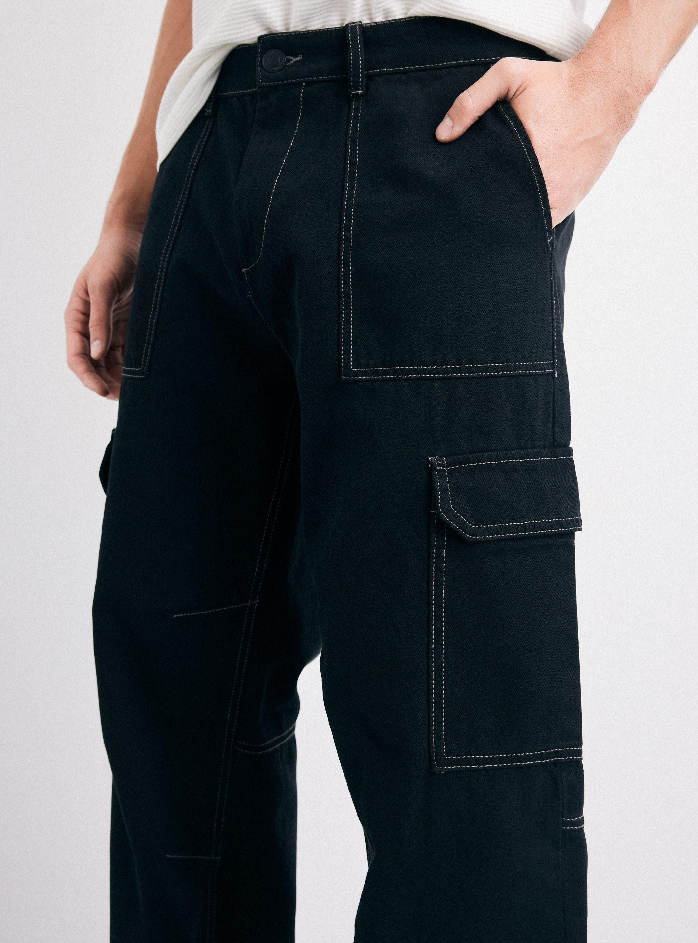 Pantalón Costuras En Contraste-2