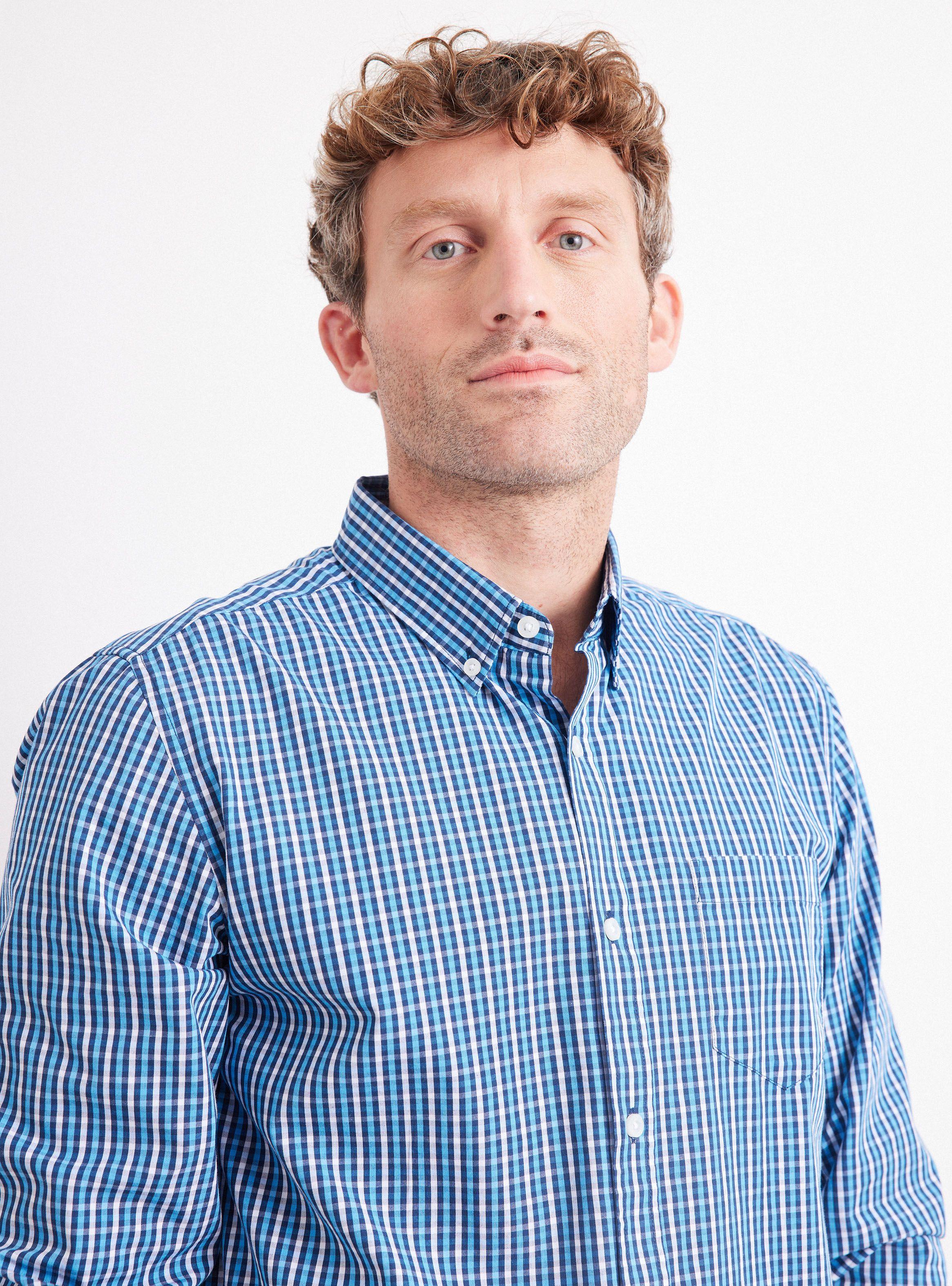Camisa de Vestir Poplin Cuadros-2