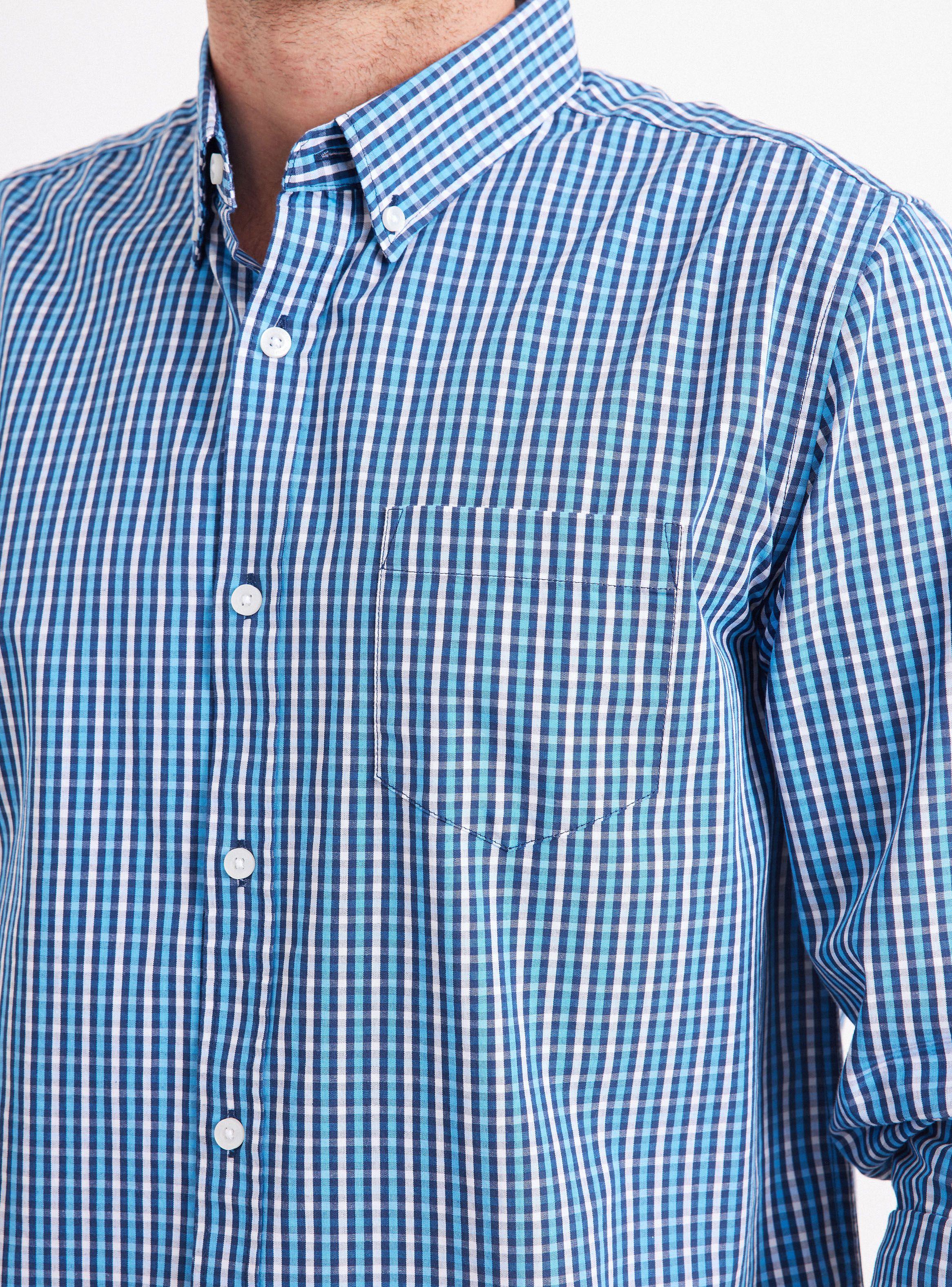 Camisa de Vestir Poplin Cuadros-3