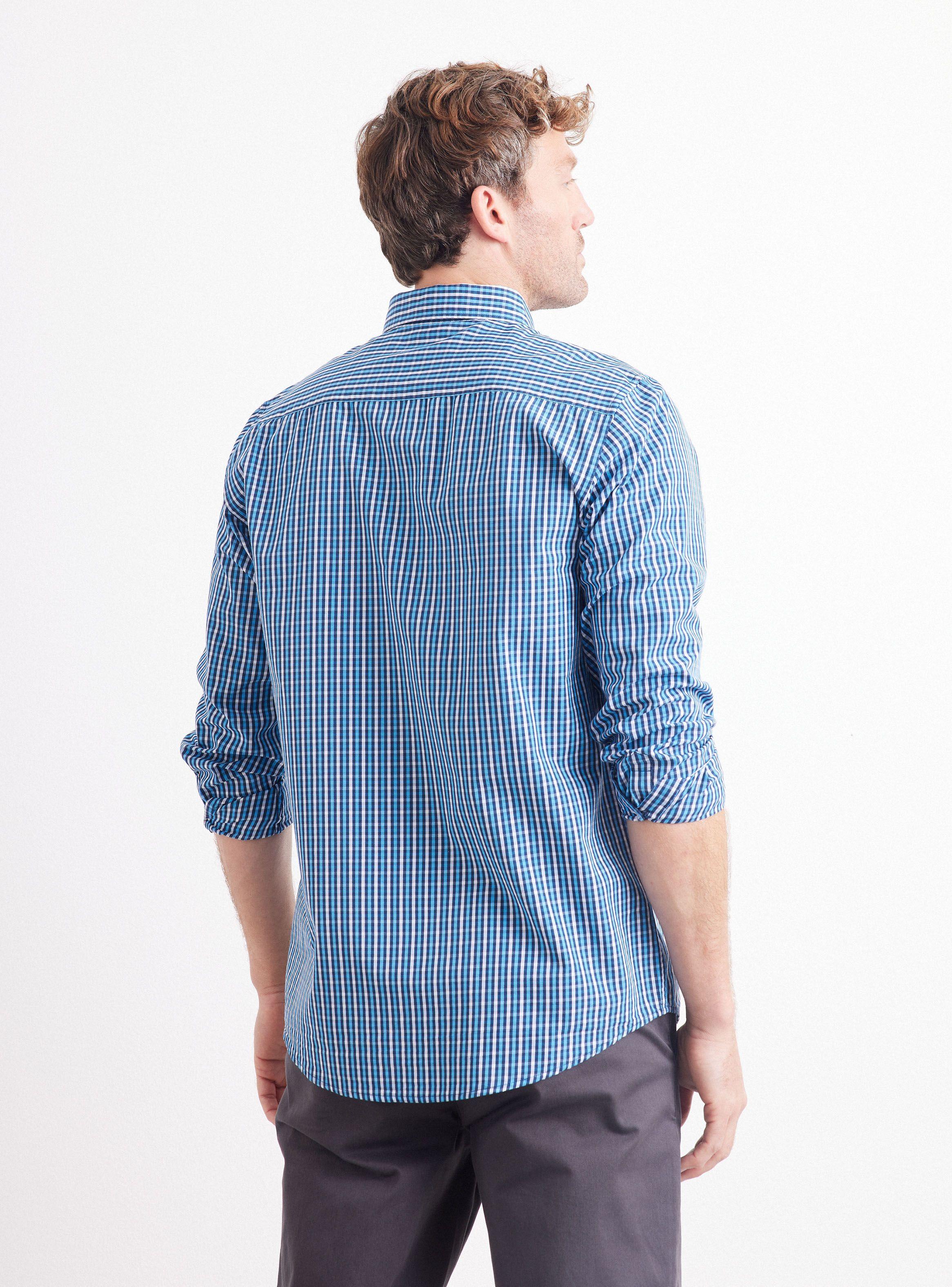 Camisa de Vestir Poplin Cuadros-1