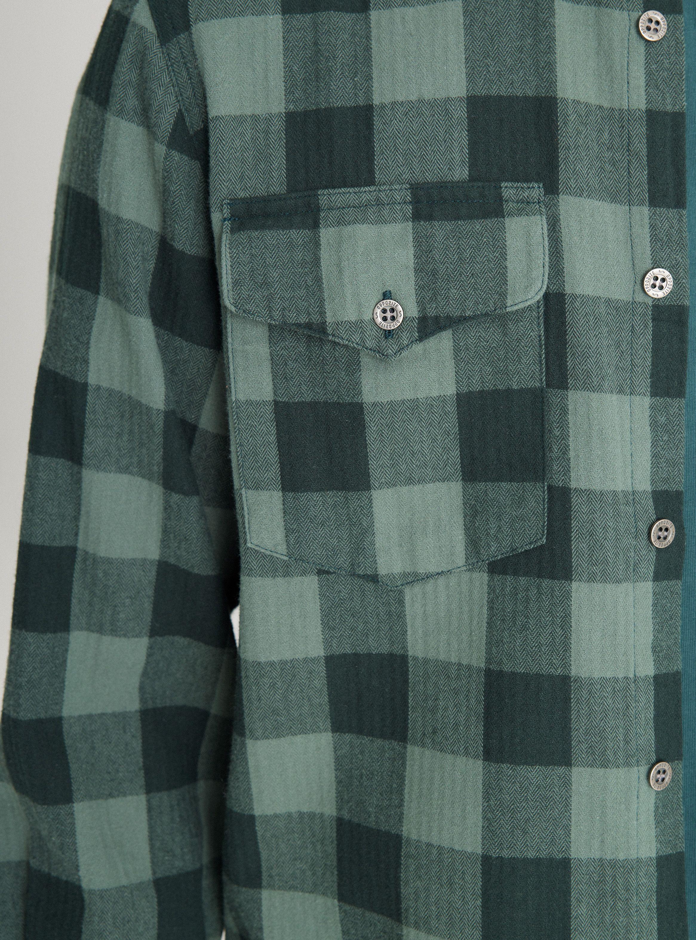 Camisa Casual Cuadrillé Print-3