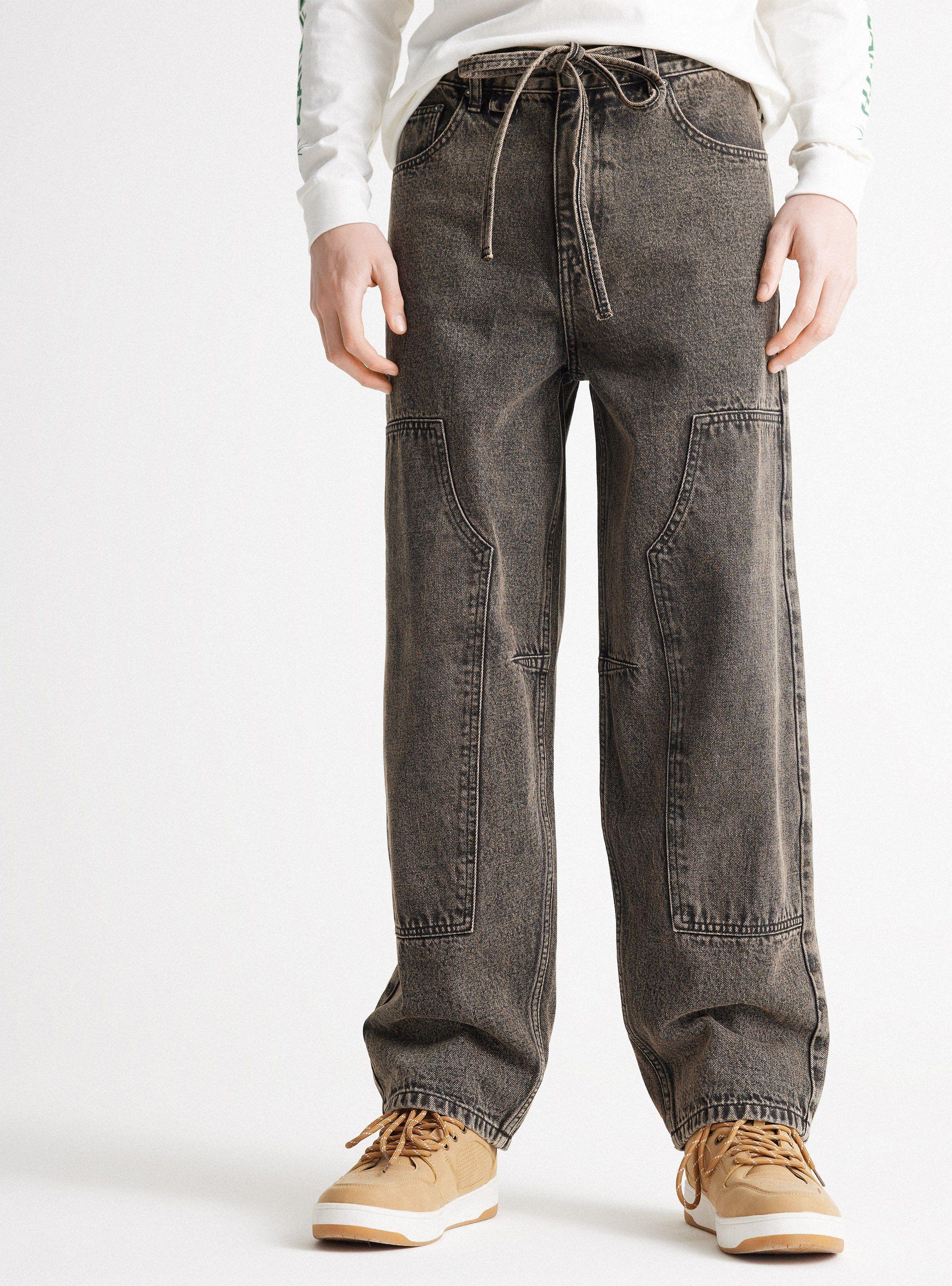 Jeans Detalle Botón Laso-0