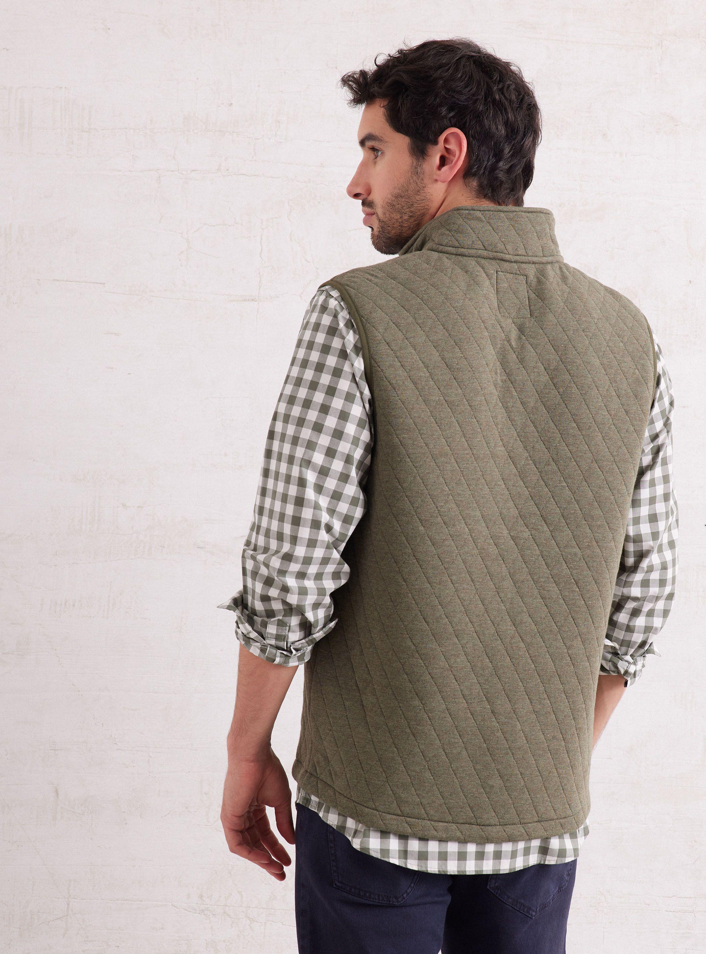 Polerón 1/4 Zipper Cuadros Sin Manga-1