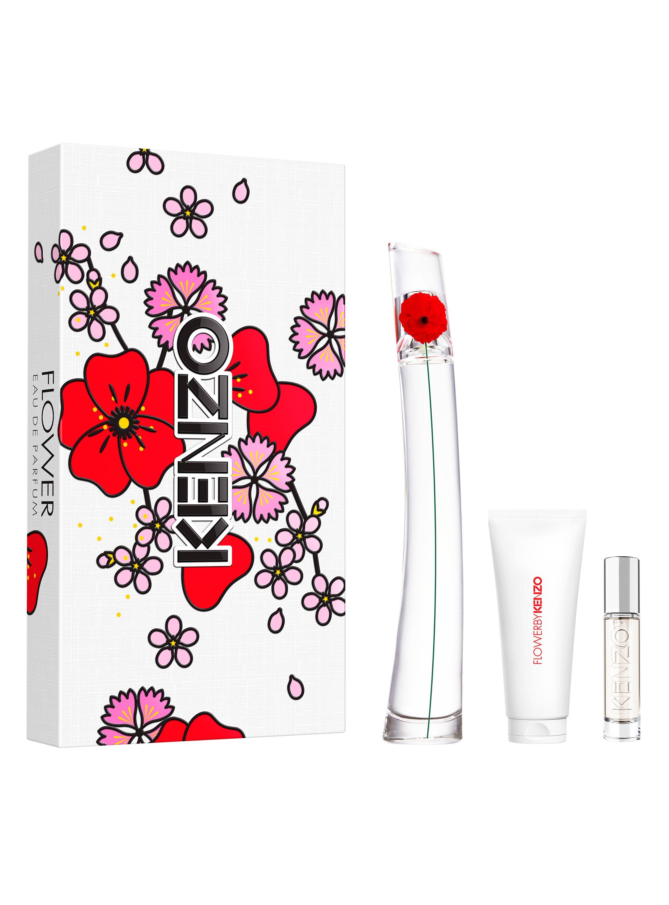Set Perfume Flower by Kenzo EDP Mujer 100 ml + Travel Size 10ml + Body Milk 75 ml-0