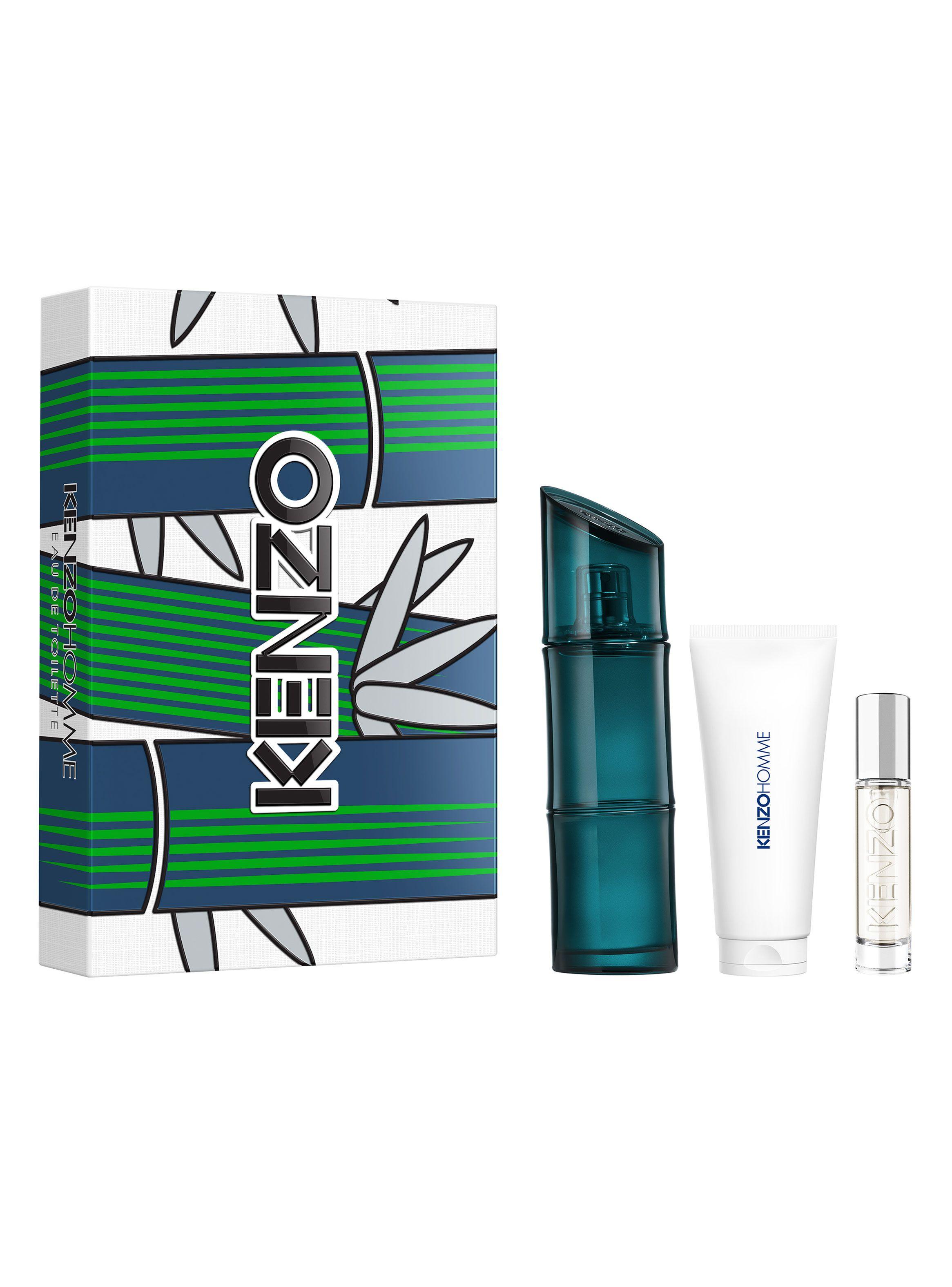 Set Perfume Homme EDT Hombre 110 ml + Travel size 10ml  + Shower Gel 75ml-0