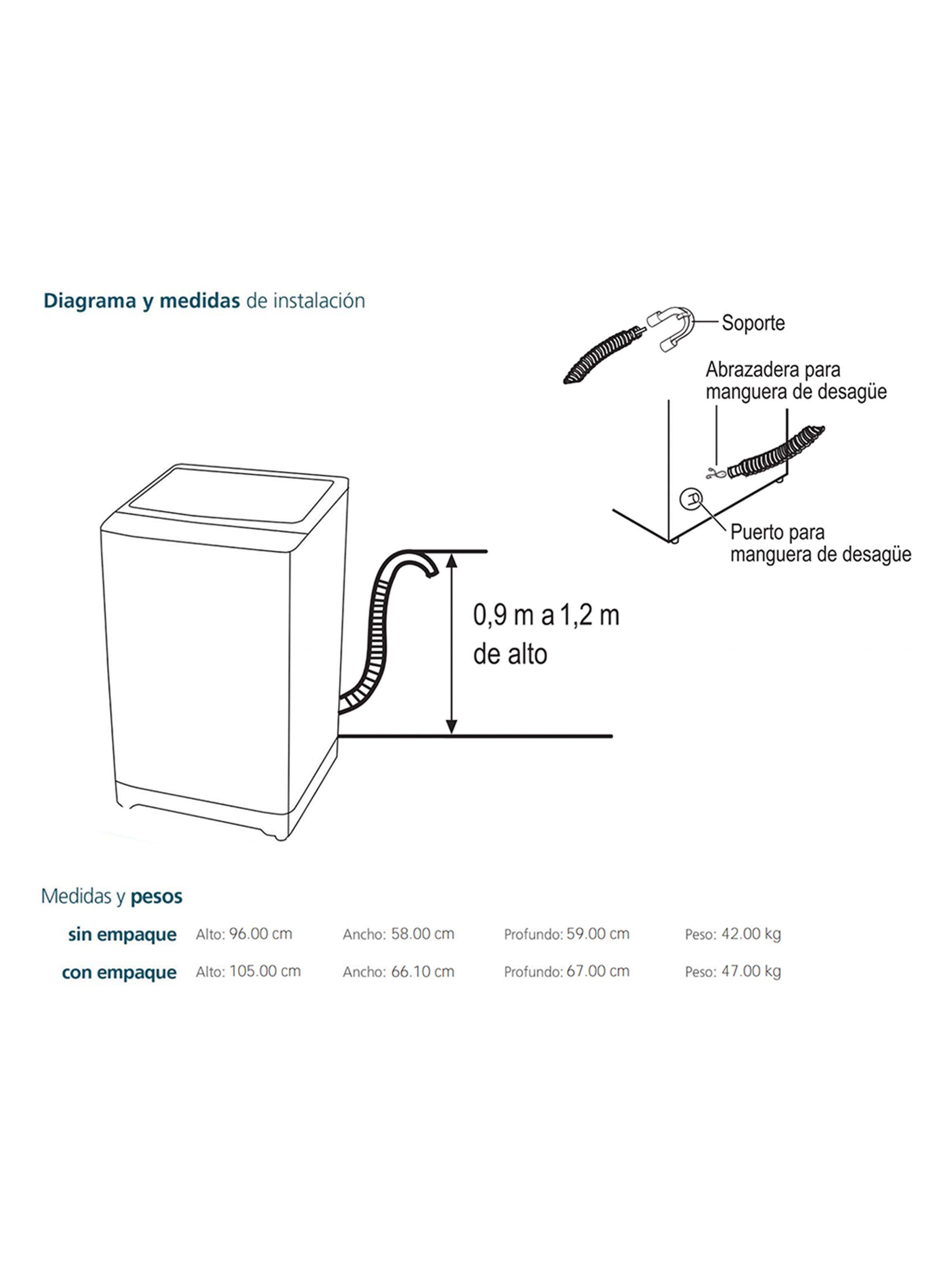 Lavadora Automática Superior 15 Kg Diamond Gray LMA5120WDGCL0-1