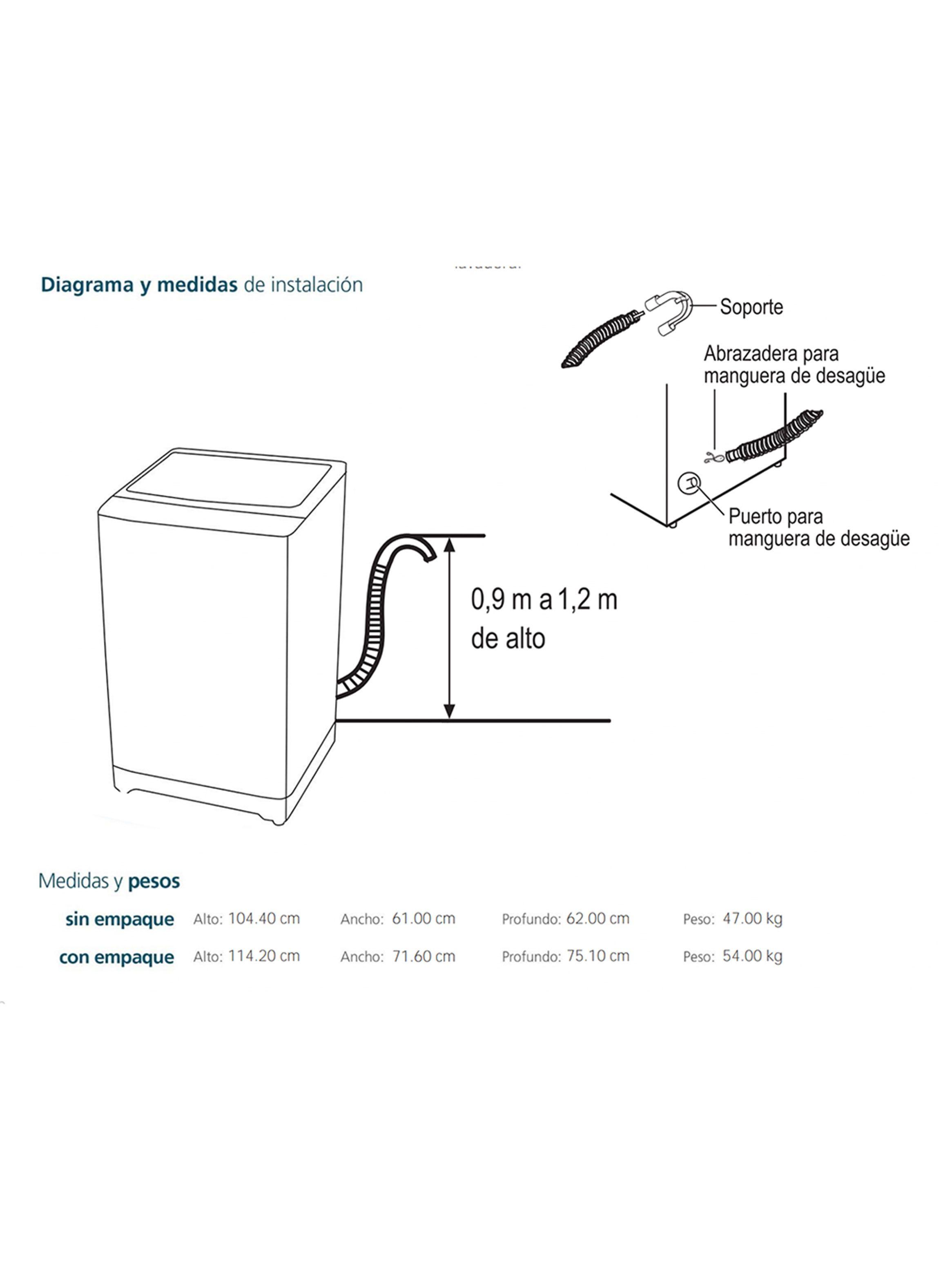 Lavadora Automática Superior 17 Kg Diamond Gray LMA7120WDGCL0-1