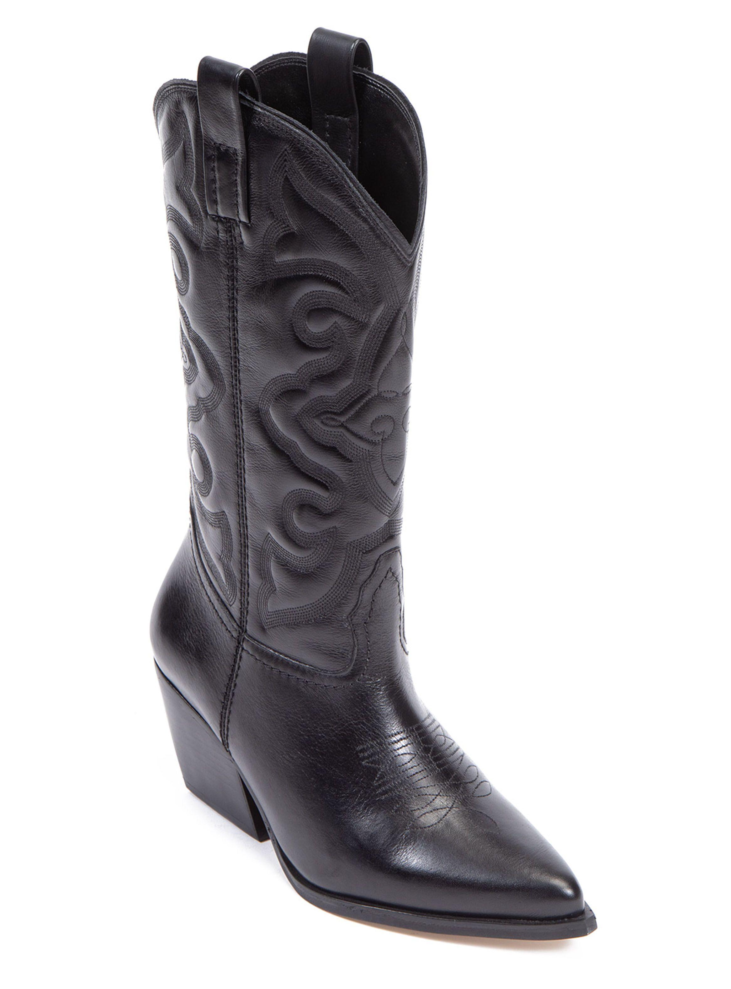 Bota Vaquera Faith 659213 Cuero Metalizada Mujer-2