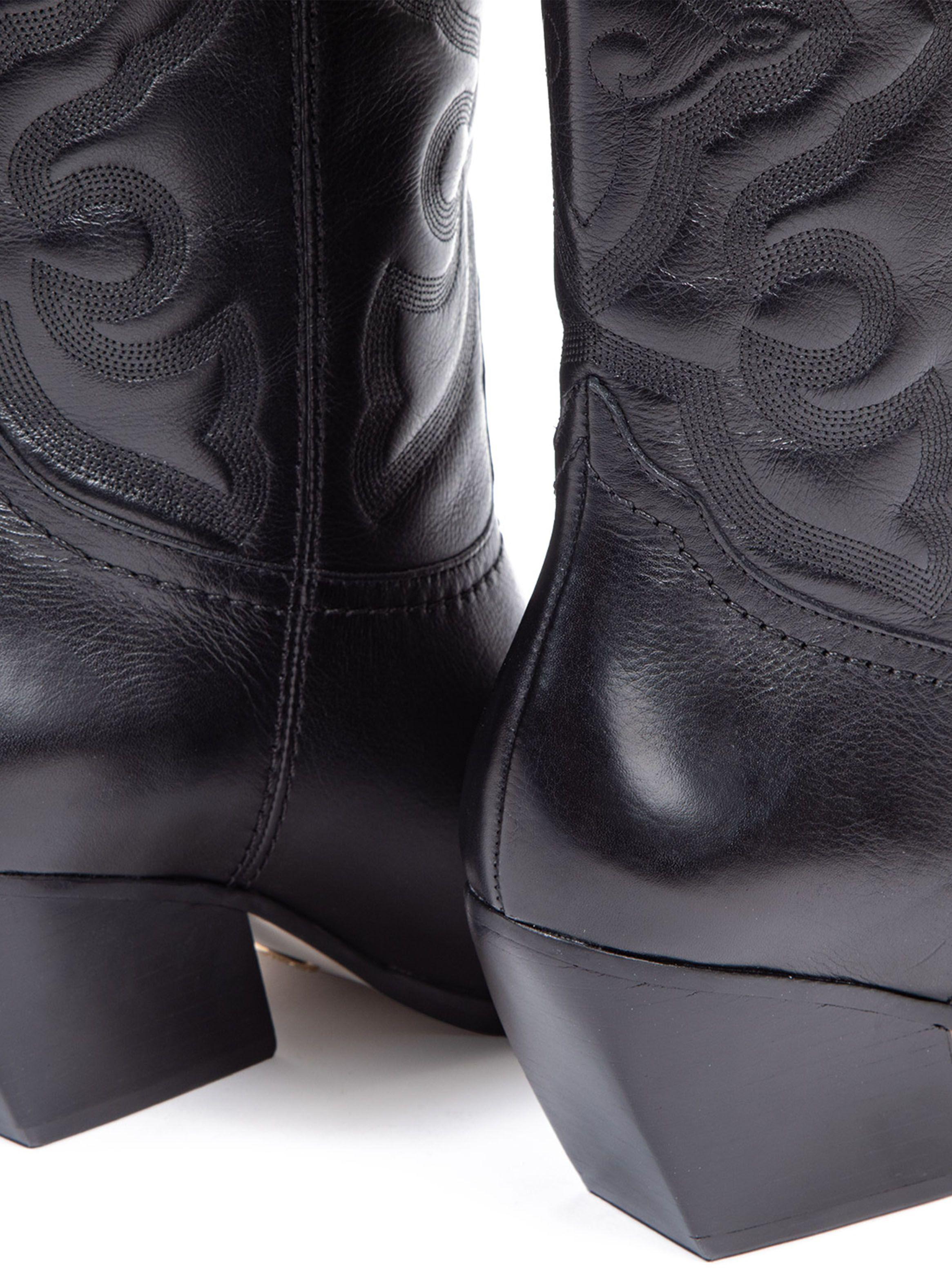 Bota Vaquera Faith 659213 Cuero Metalizada Mujer-4