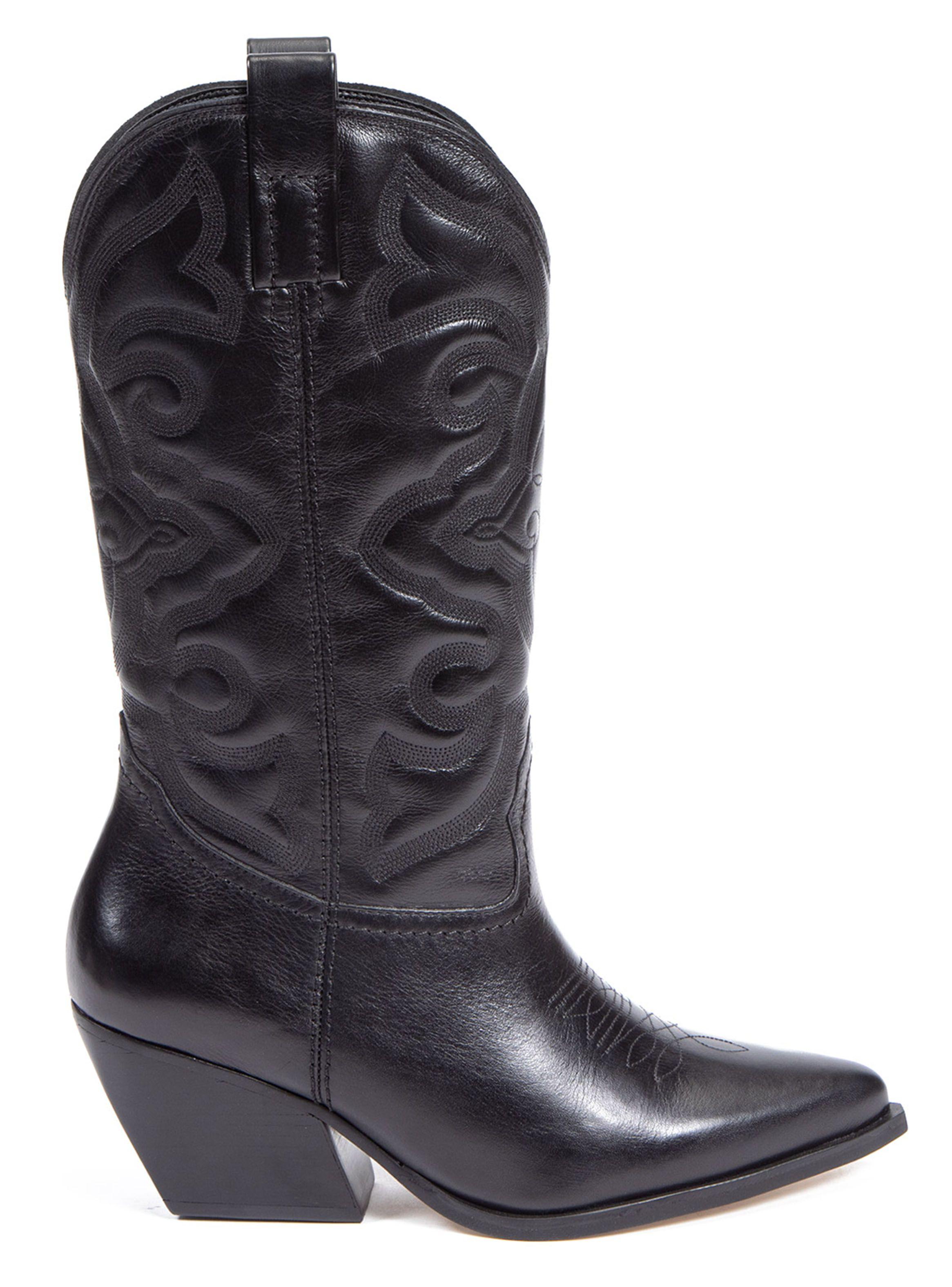Bota Vaquera Faith 659213 Cuero Metalizada Mujer-1