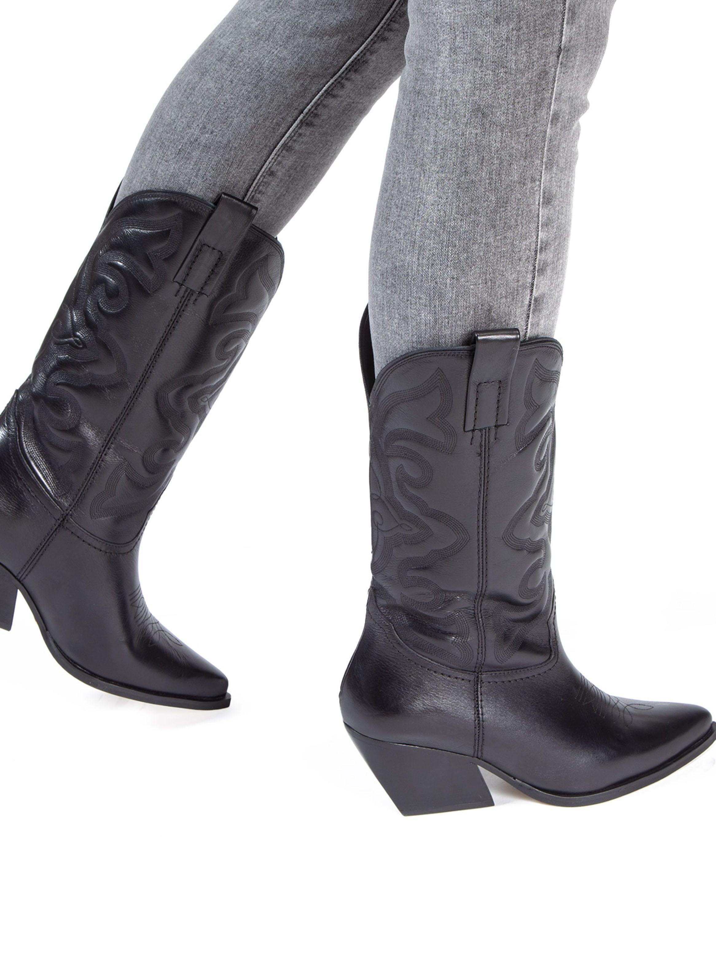 Bota Vaquera Faith 659213 Cuero Metalizada Mujer-0