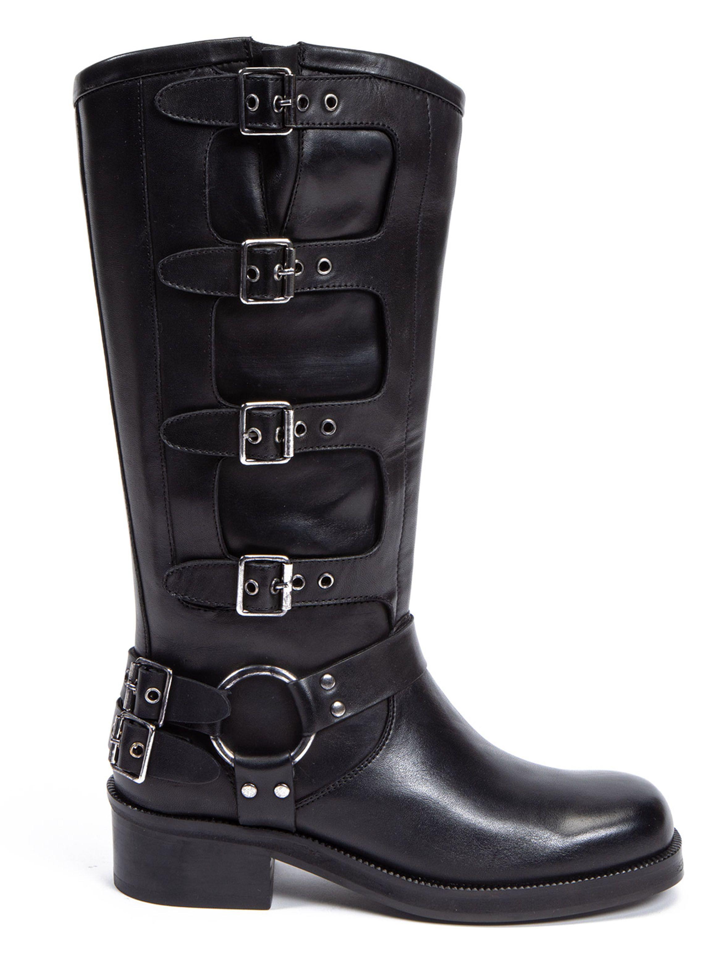 Bota Cuero Maze 659300 Biker Mujer-1